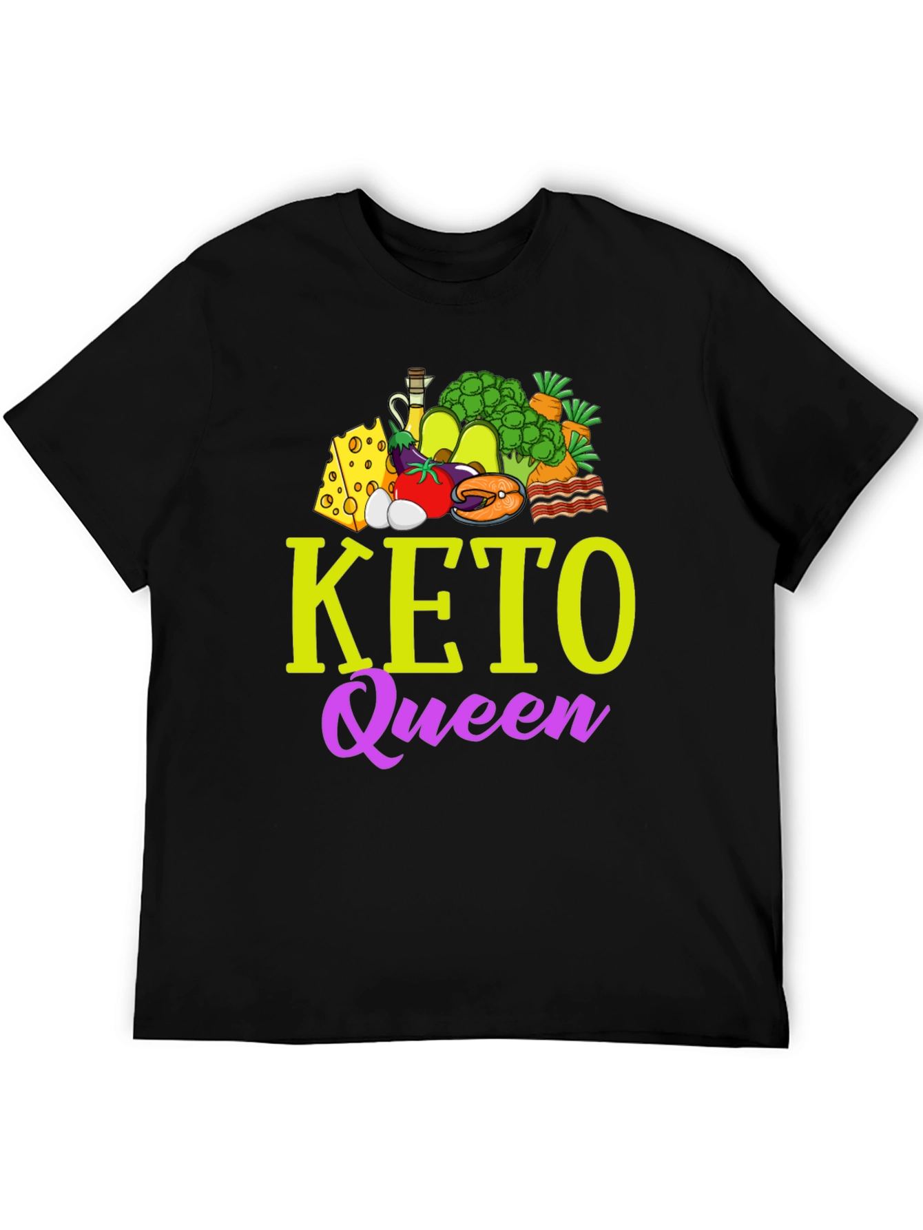 Keto Queen Graphic T-Shirt - Diet & Lifestyle Apparel