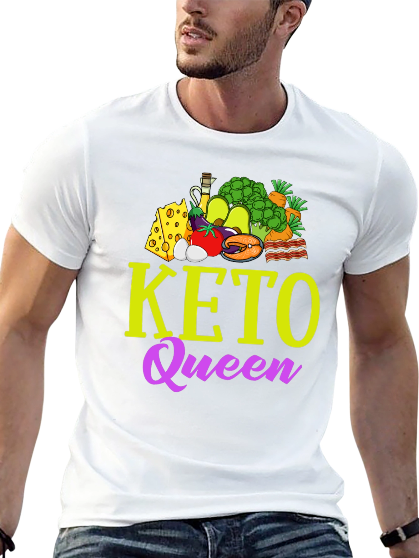 Keto Queen Graphic T-Shirt - Diet & Lifestyle Apparel