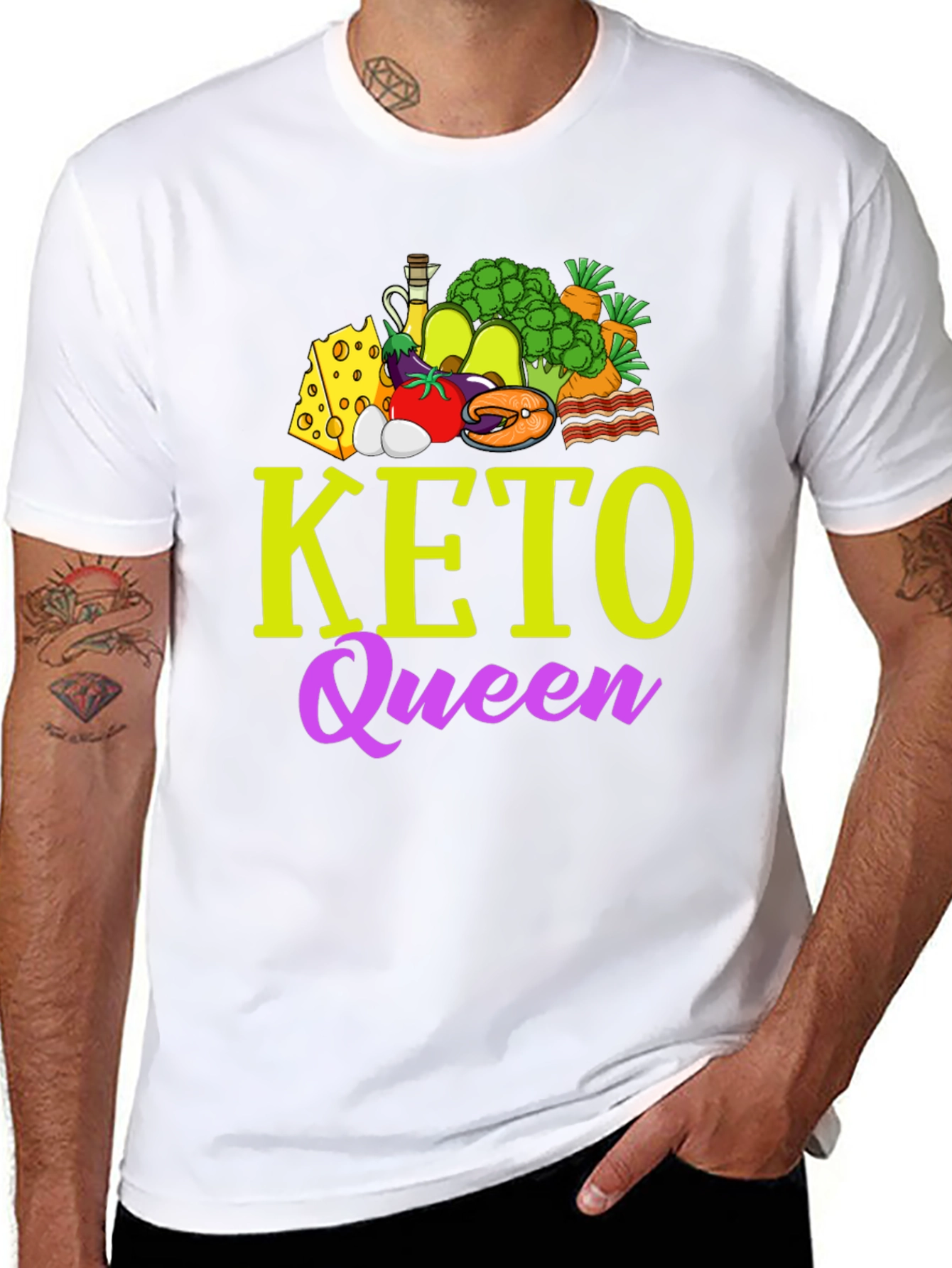 Keto Queen Graphic T-Shirt - Diet & Lifestyle Apparel