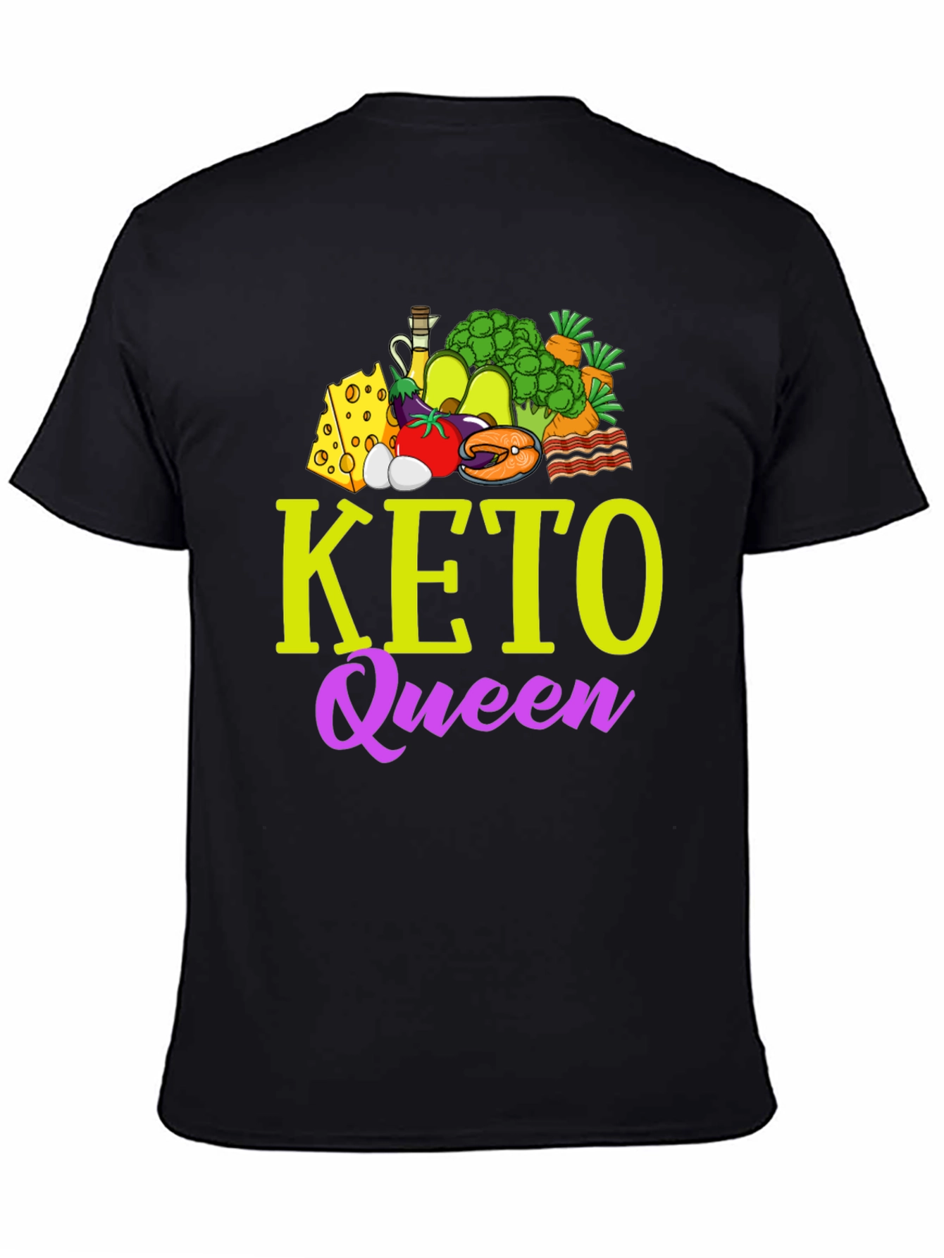 Keto Queen Graphic T-Shirt - Diet & Lifestyle Apparel