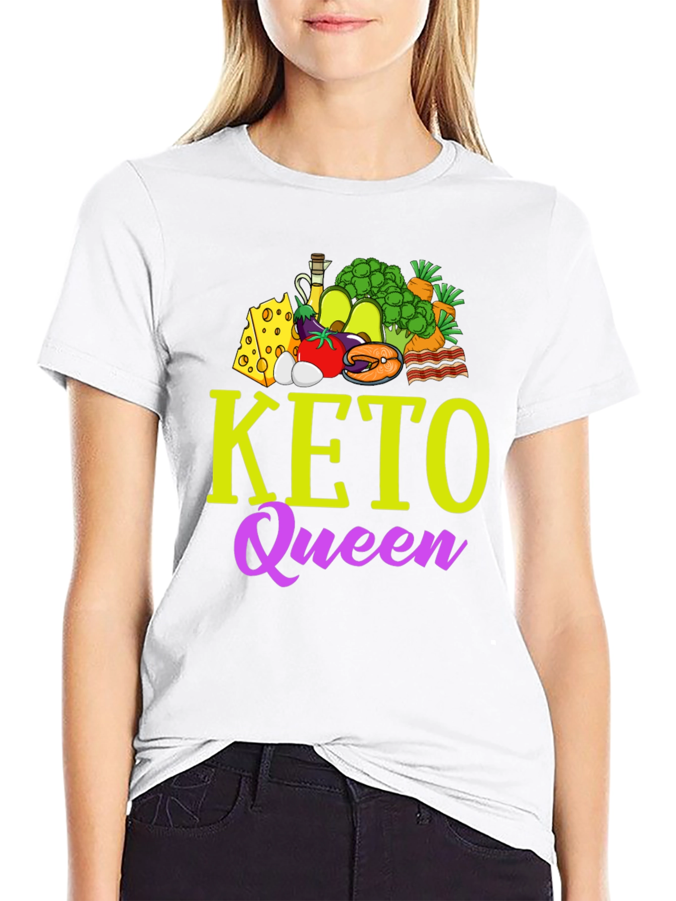 Keto Queen Graphic T-Shirt - Diet & Lifestyle Apparel