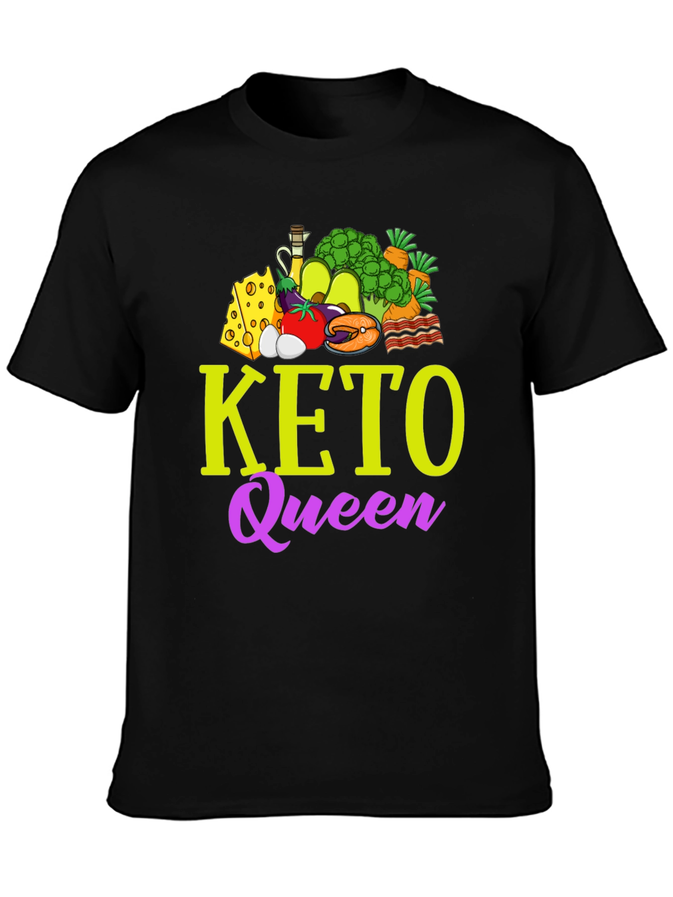 Keto Queen Graphic T-Shirt - Diet & Lifestyle Apparel