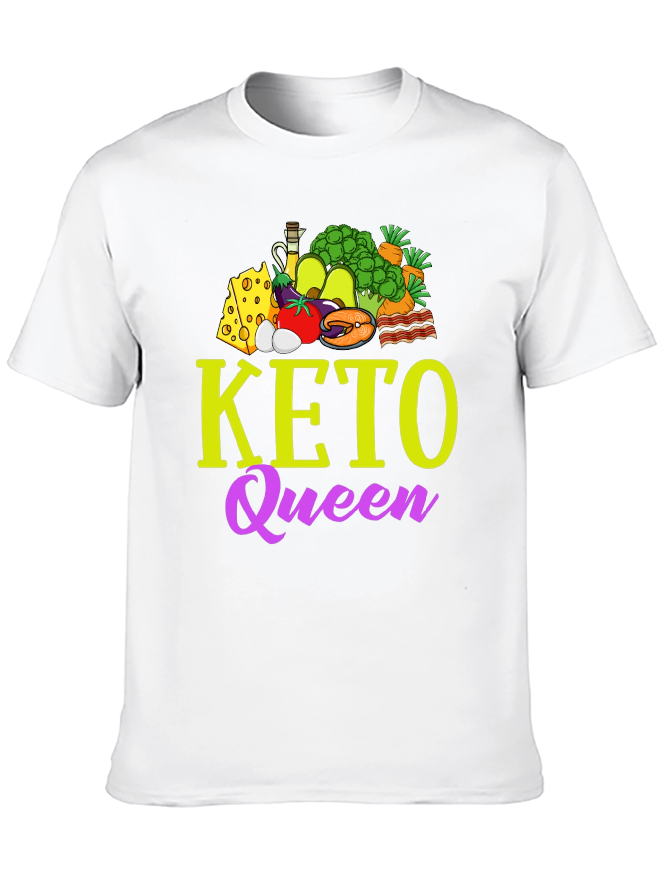 Keto Queen Graphic T-Shirt - Diet & Lifestyle Apparel
