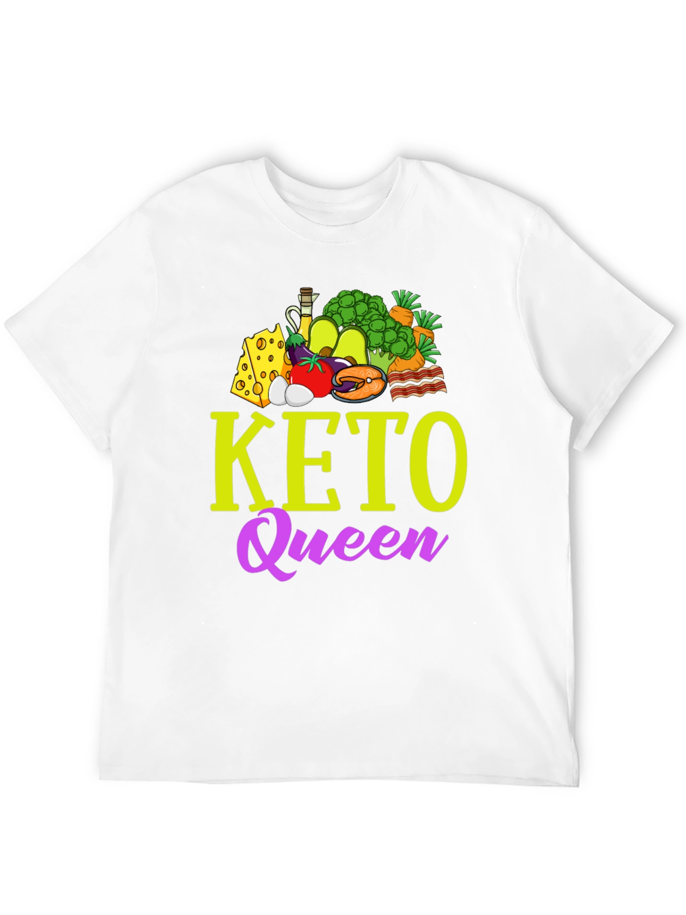 Keto Queen Graphic T-Shirt - Diet & Lifestyle Apparel