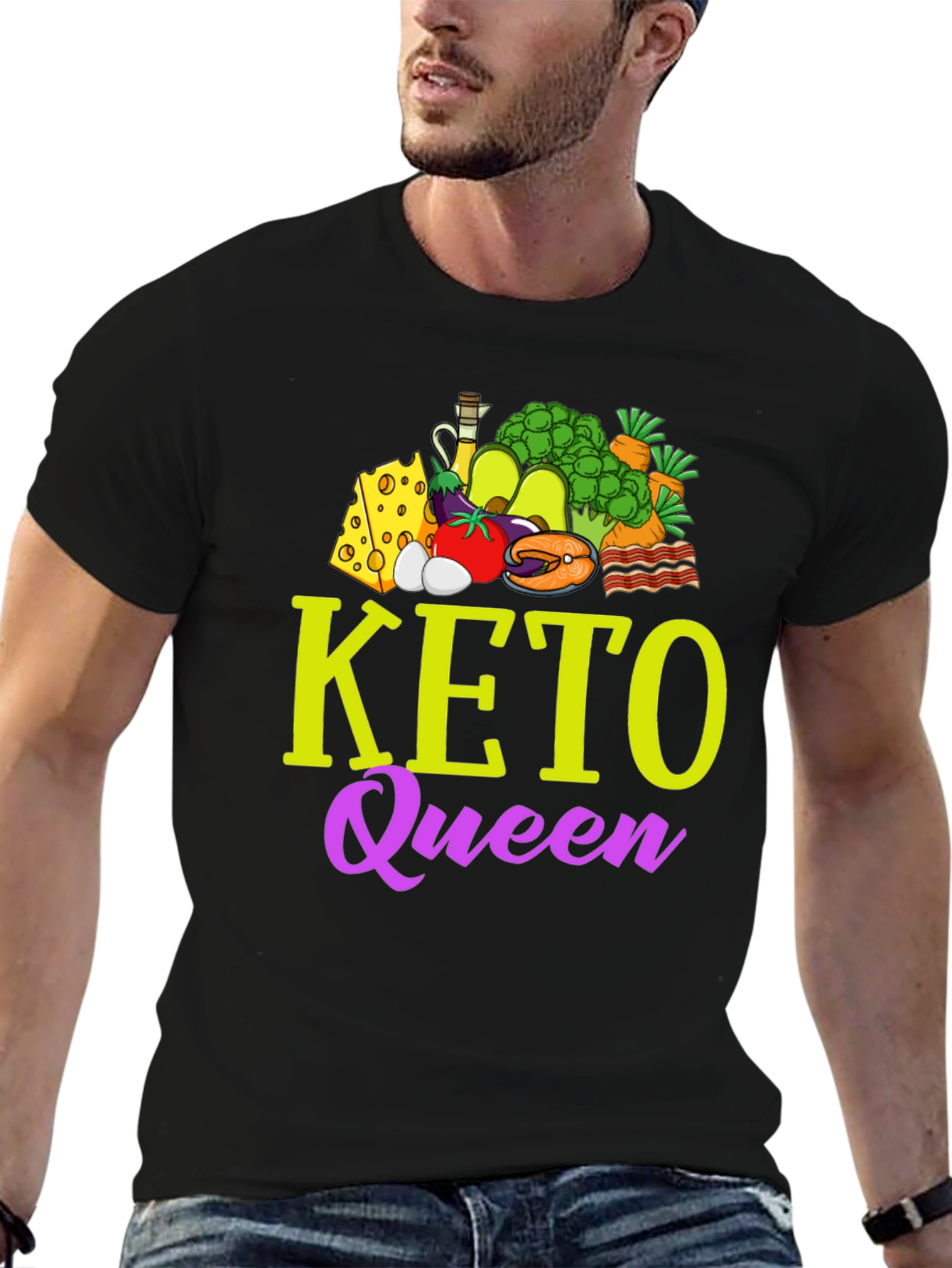 Keto Queen Graphic T-Shirt - Diet & Lifestyle Apparel