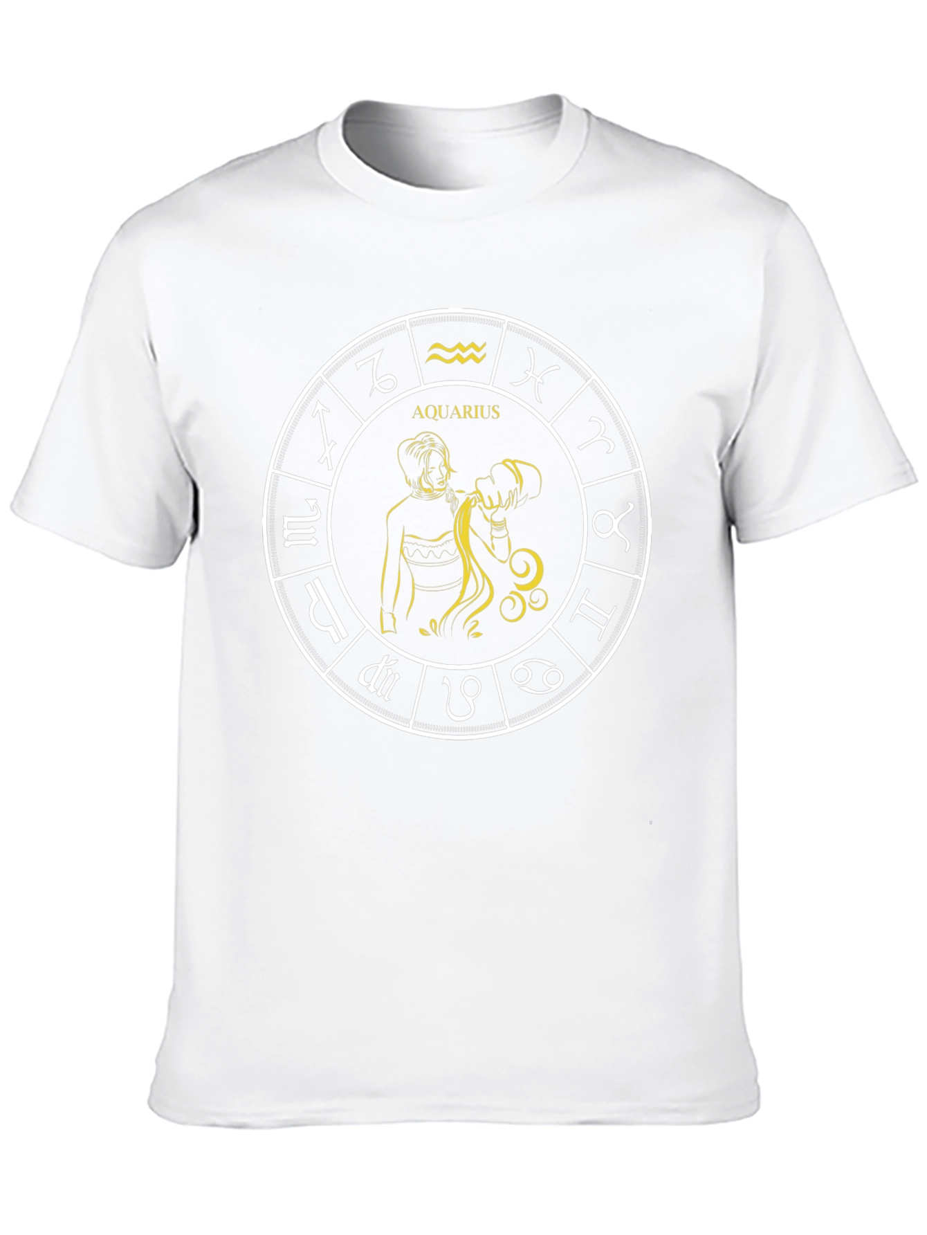 Aquarius Zodiac Sign Graphic T-Shirt