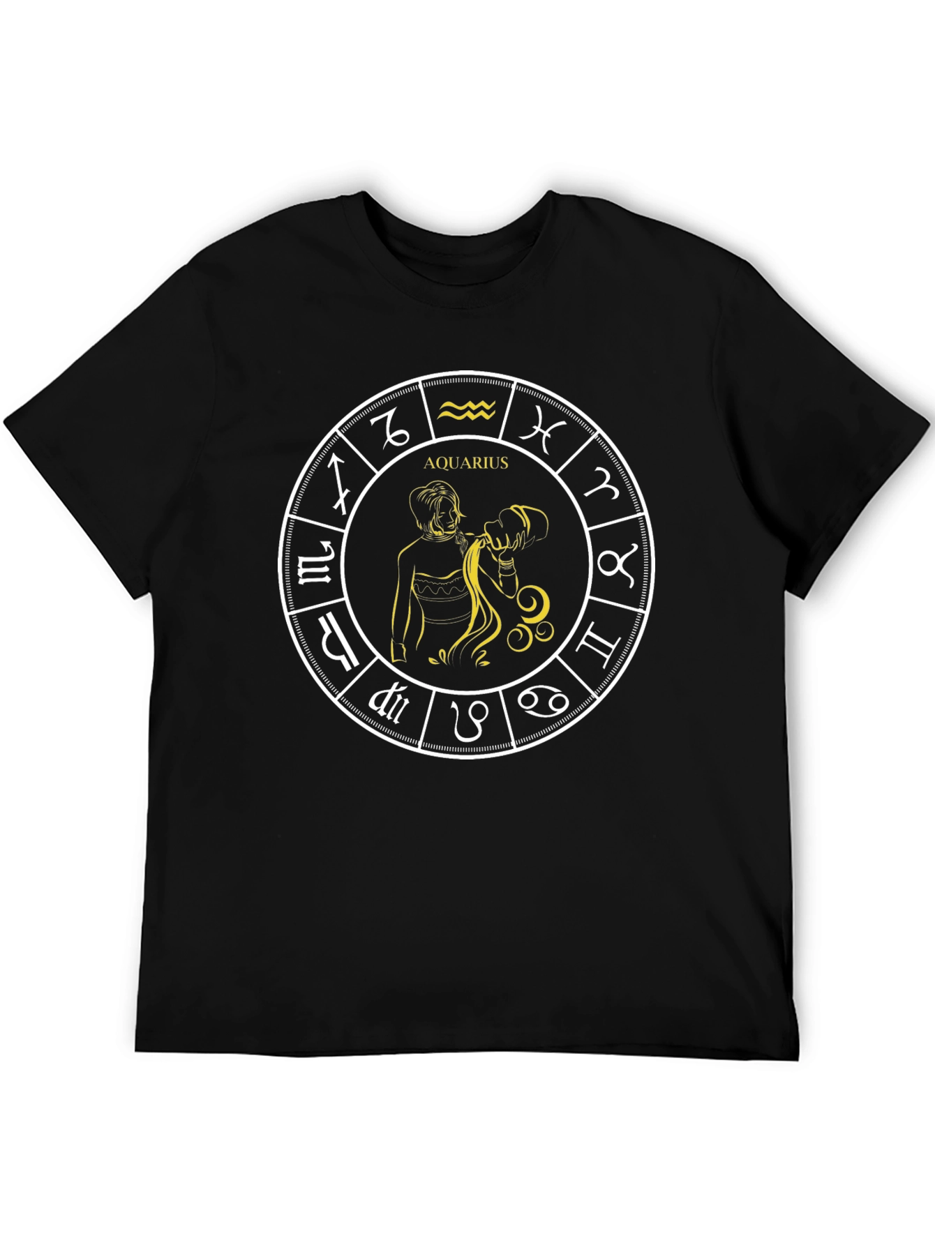 Aquarius Zodiac Sign Graphic T-Shirt
