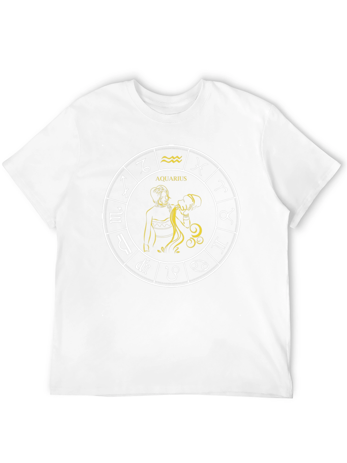 Aquarius Zodiac Sign Graphic T-Shirt