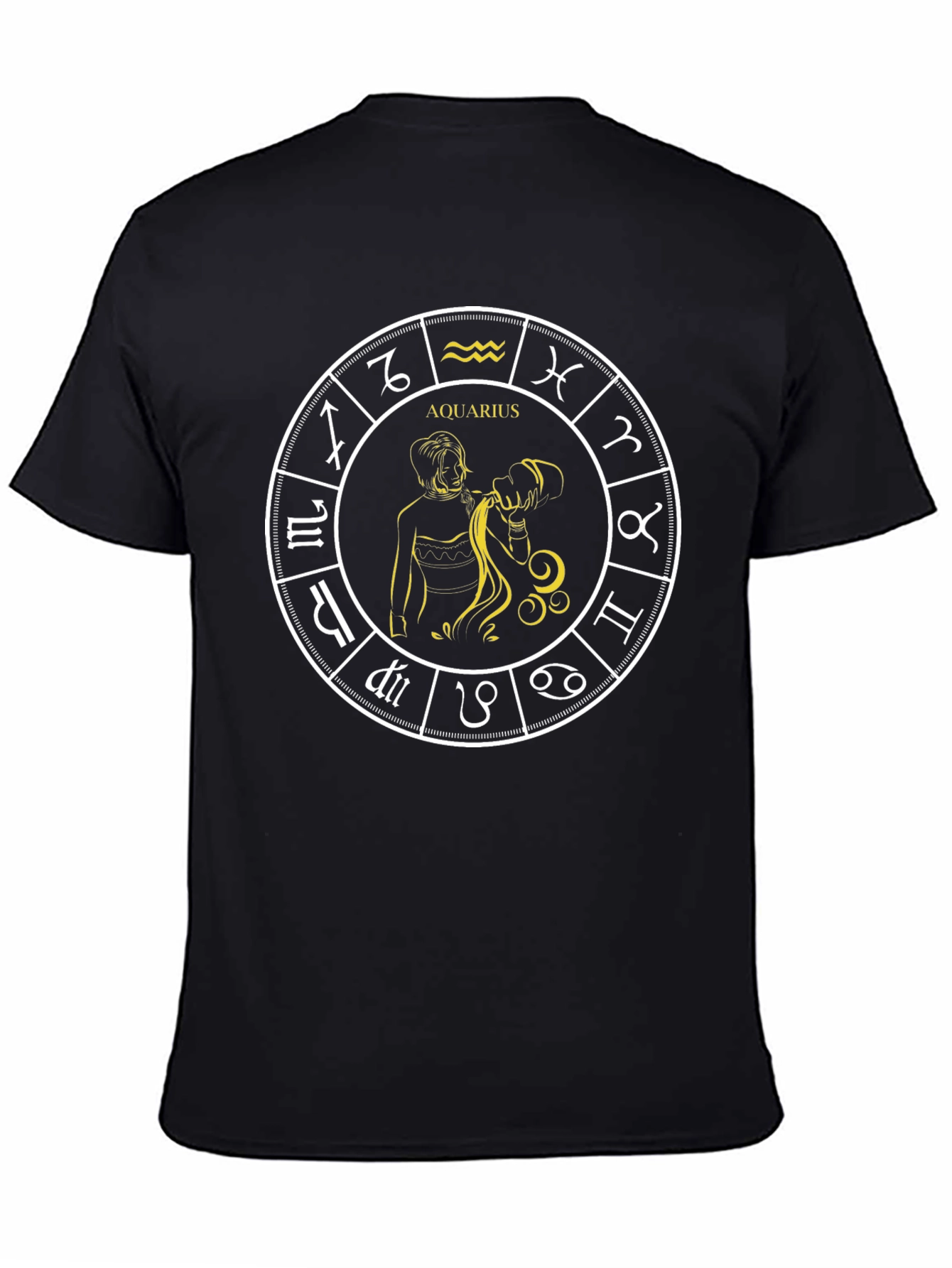 Aquarius Zodiac Sign Graphic T-Shirt