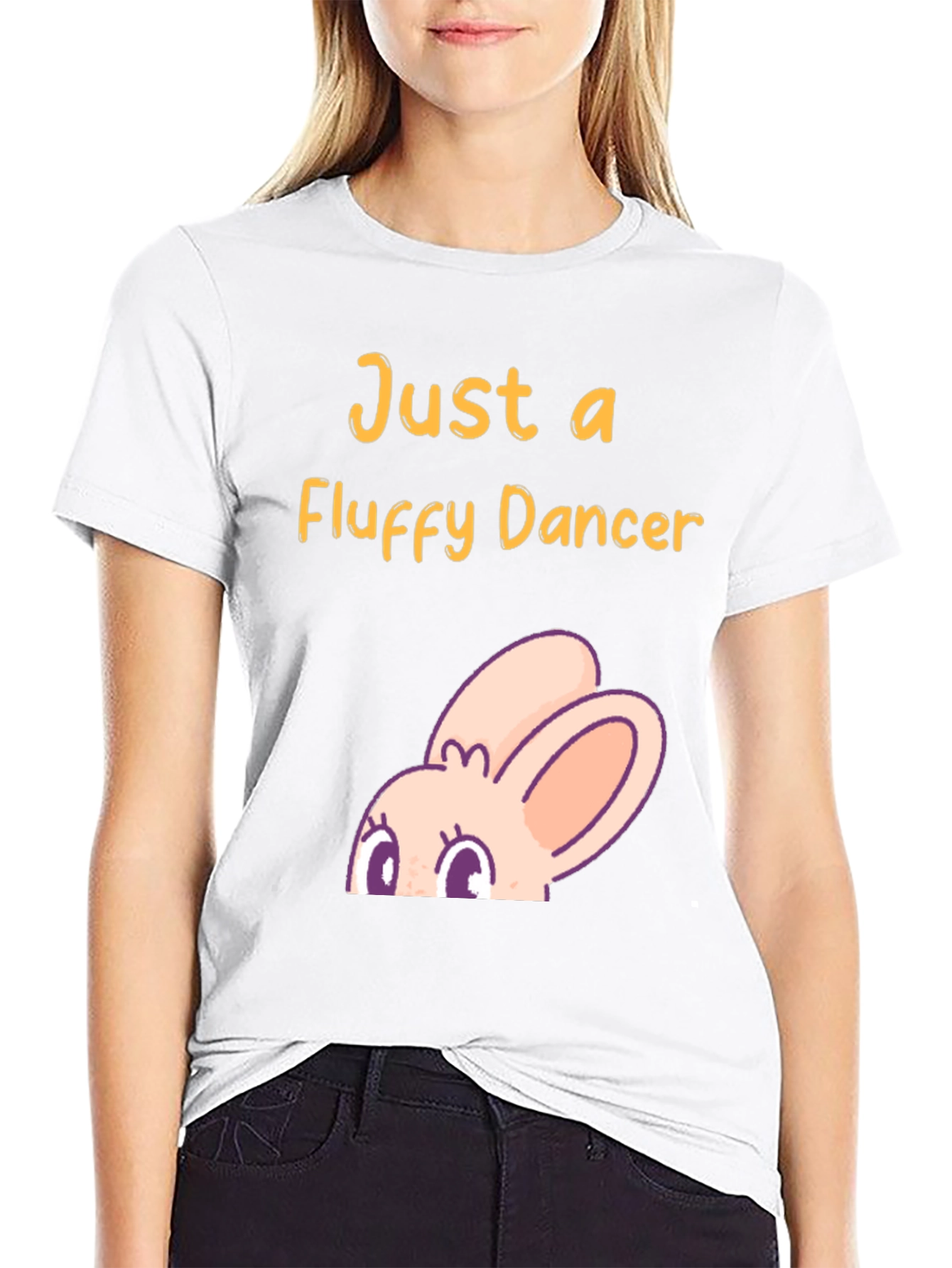 Fluffy Dancer Graphic T-Shirt - Black