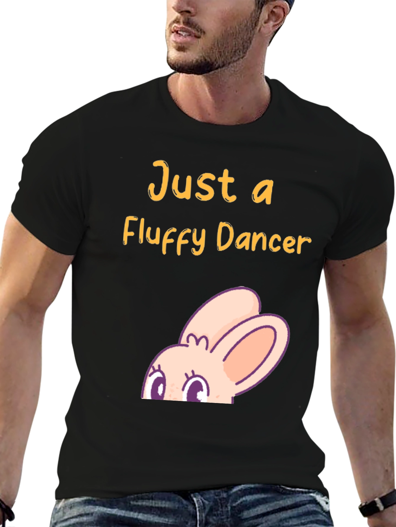 Fluffy Dancer Graphic T-Shirt - Black