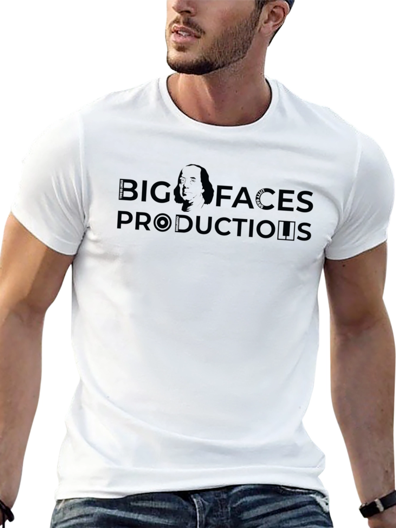 Big Faces Productions T-Shirt - Black