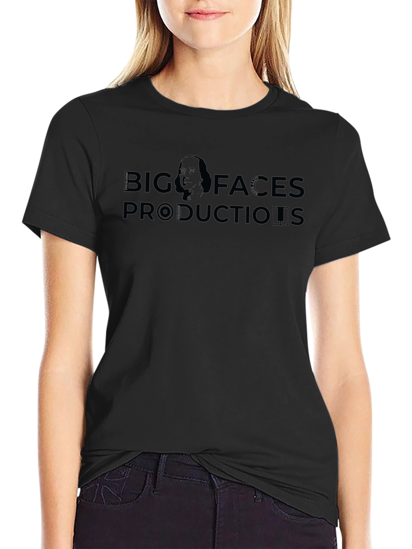 Big Faces Productions T-Shirt - Black