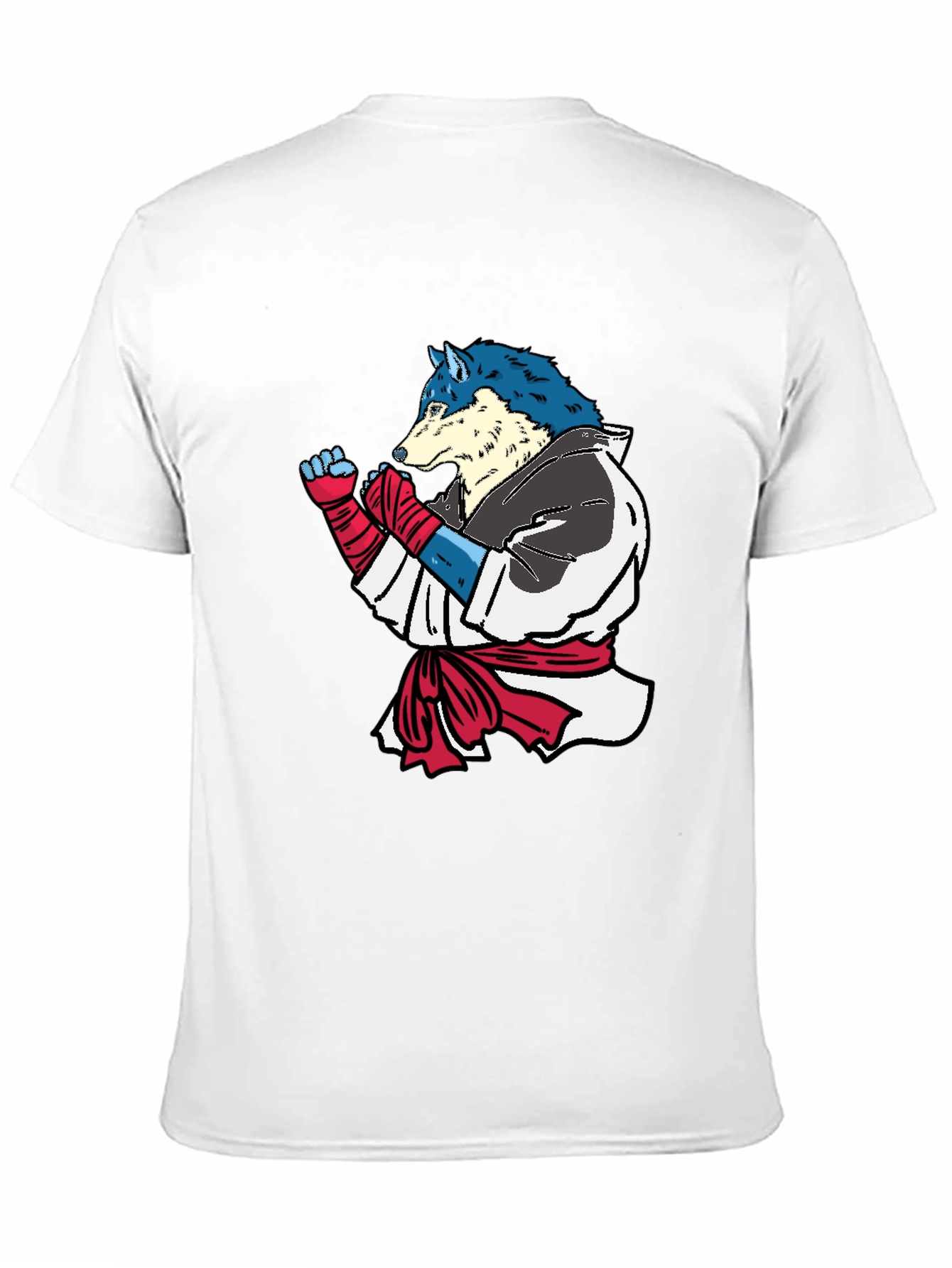 Martial Arts Wolf Graphic T-Shirt