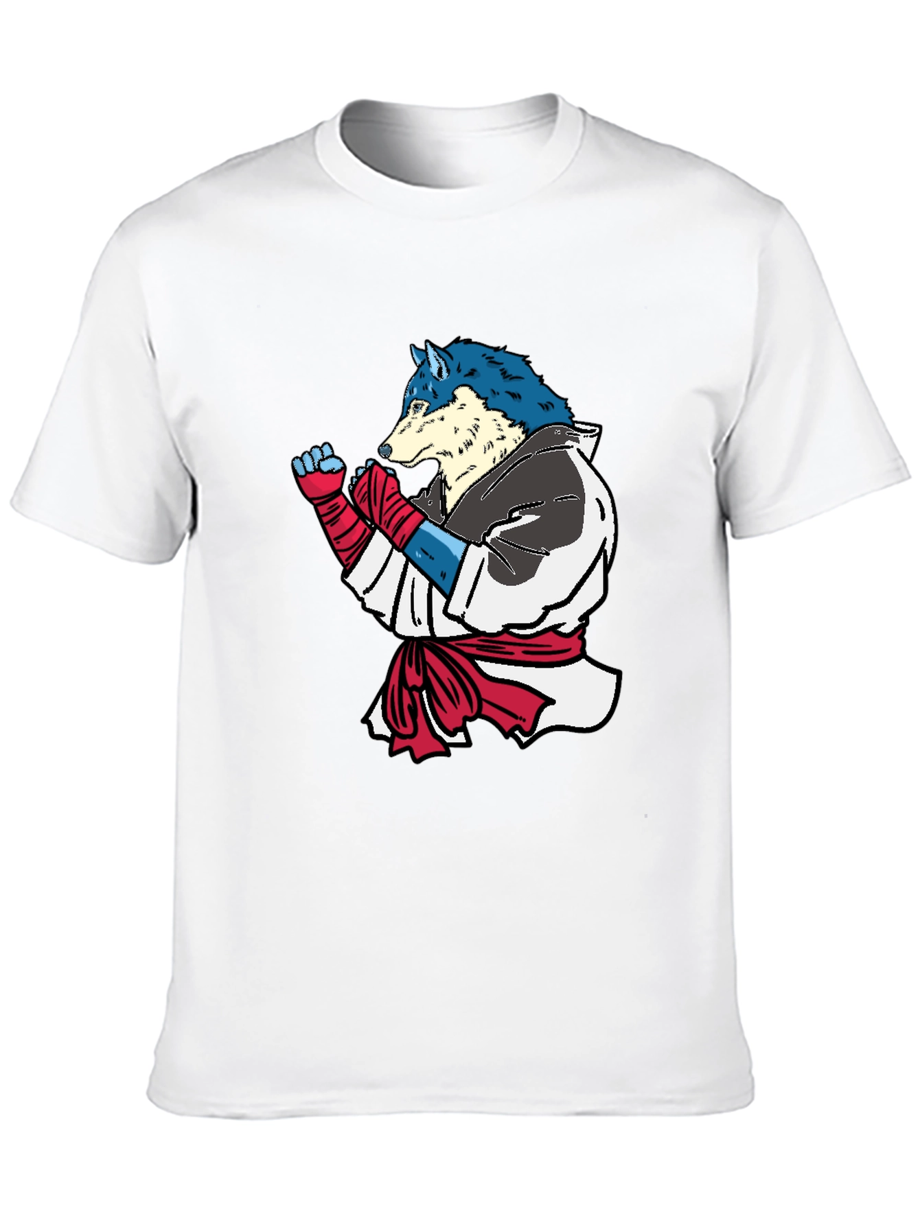 Martial Arts Wolf Graphic T-Shirt
