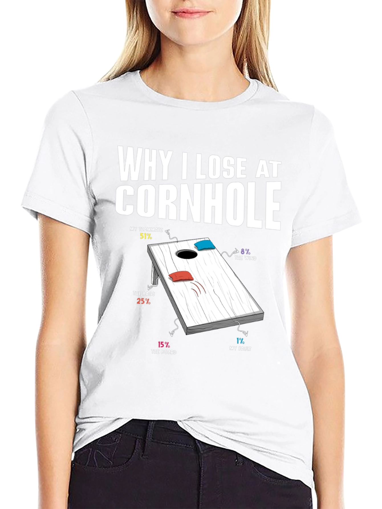 Why I Lose at Cornhole T-Shirt