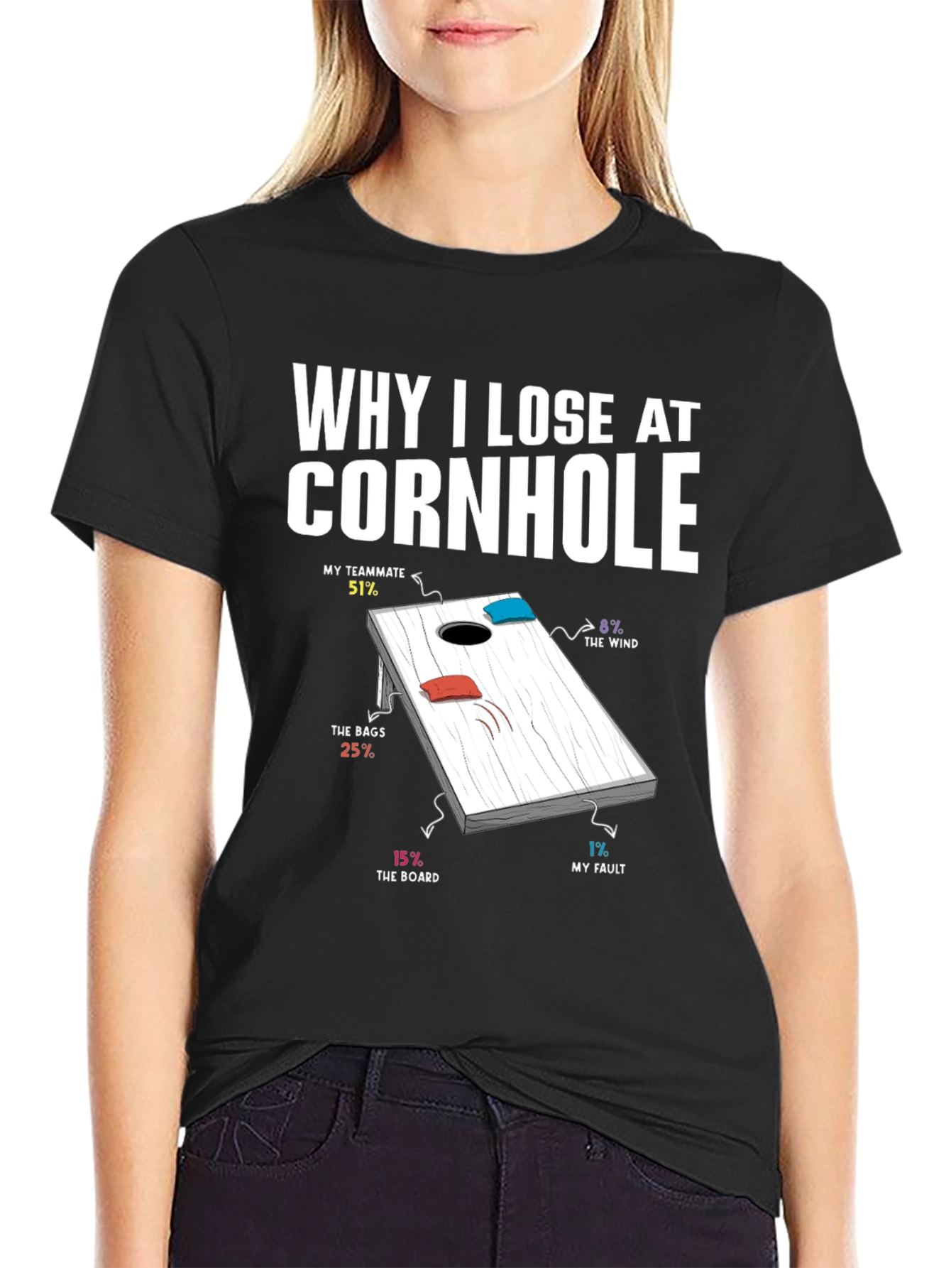 Why I Lose at Cornhole T-Shirt