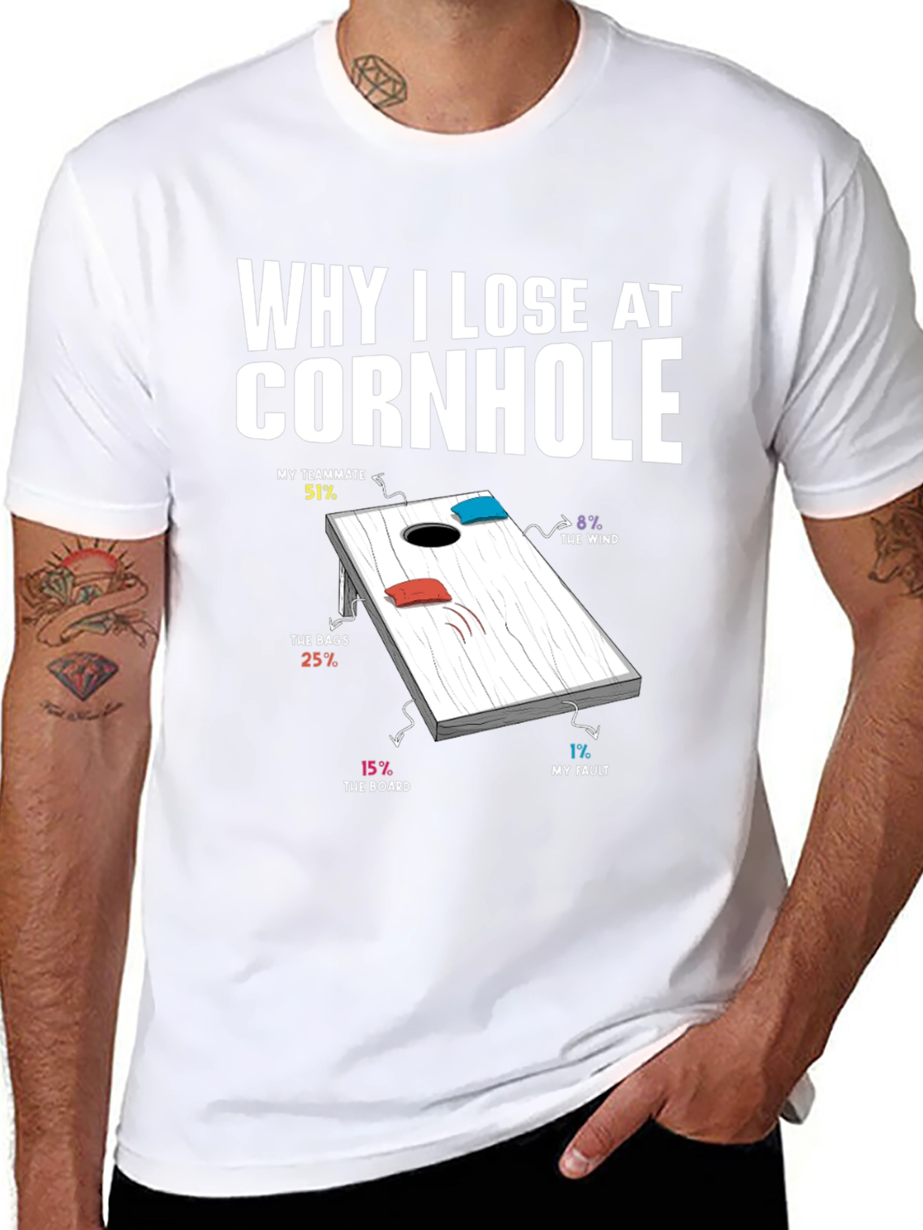 Why I Lose at Cornhole T-Shirt