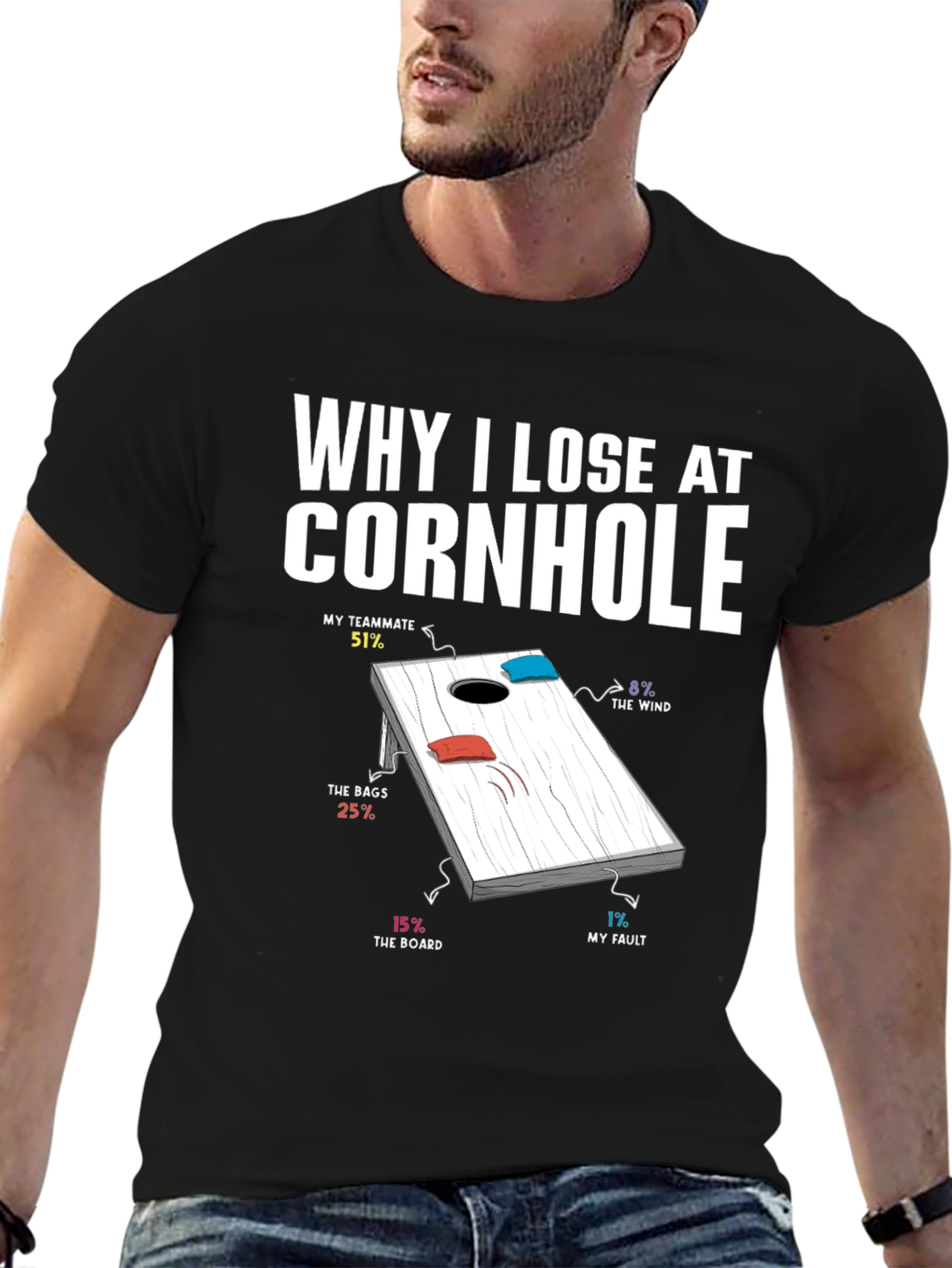 Why I Lose at Cornhole T-Shirt