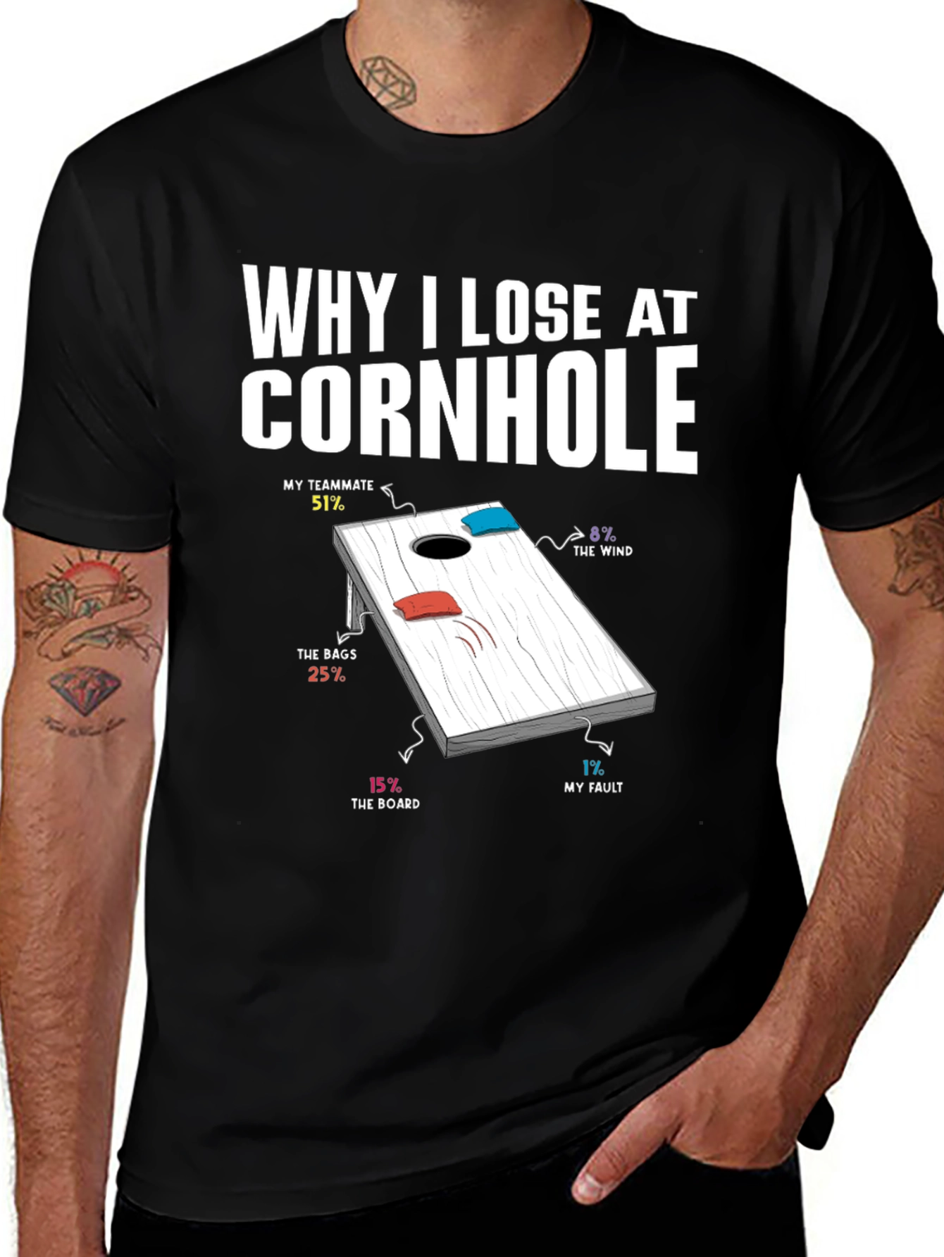 Why I Lose at Cornhole T-Shirt