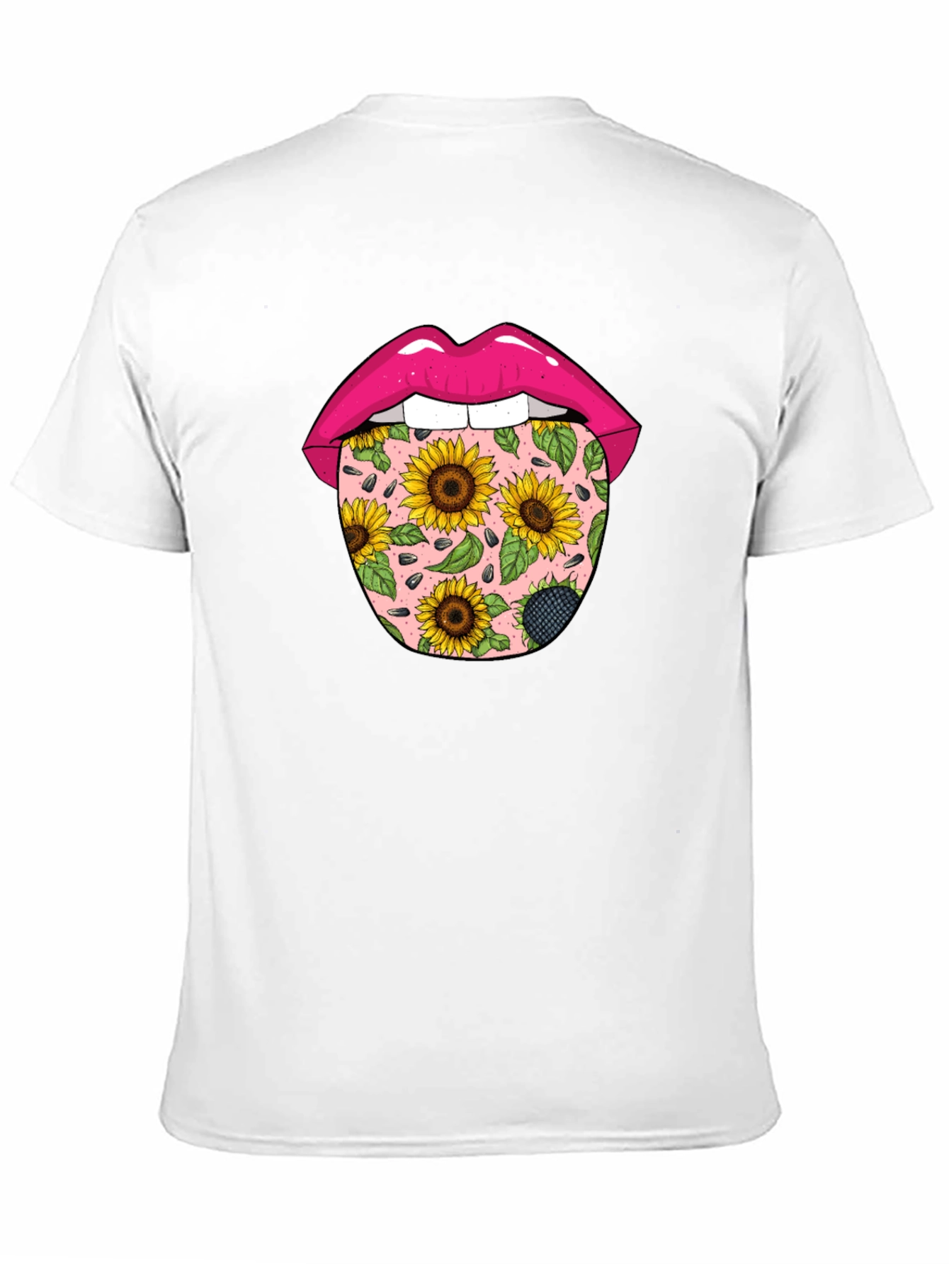 Sunflower Tongue Graphic Print T-Shirt