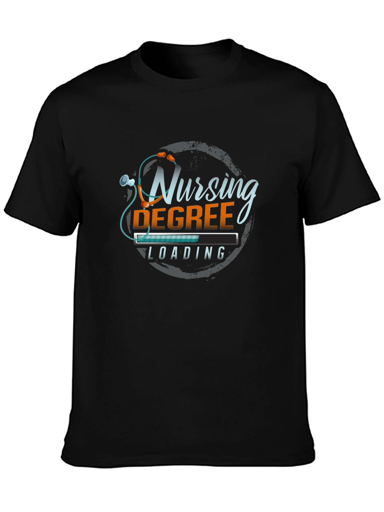 Nursing Degree Loading T-Shirt - Black