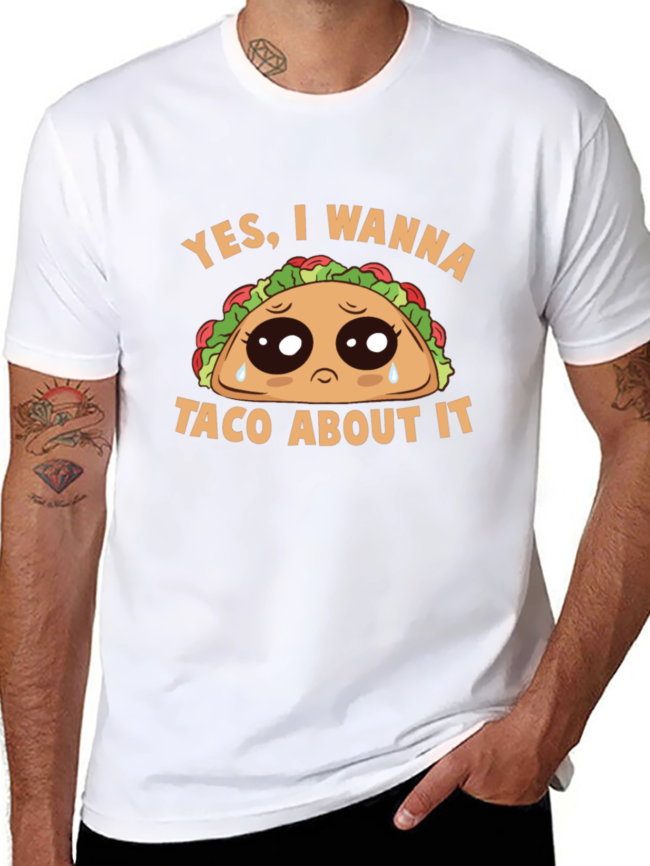 Sad Taco Graphic Tee - Wanna Taco About It?