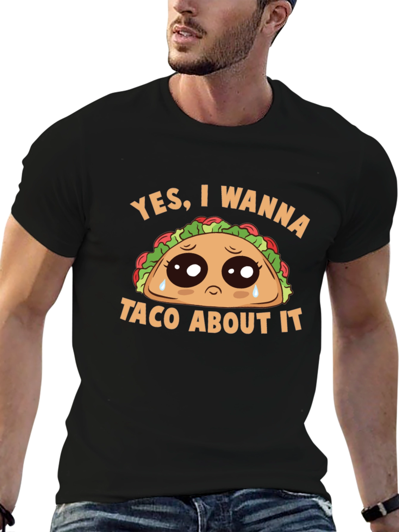Sad Taco Graphic Tee - Wanna Taco About It?