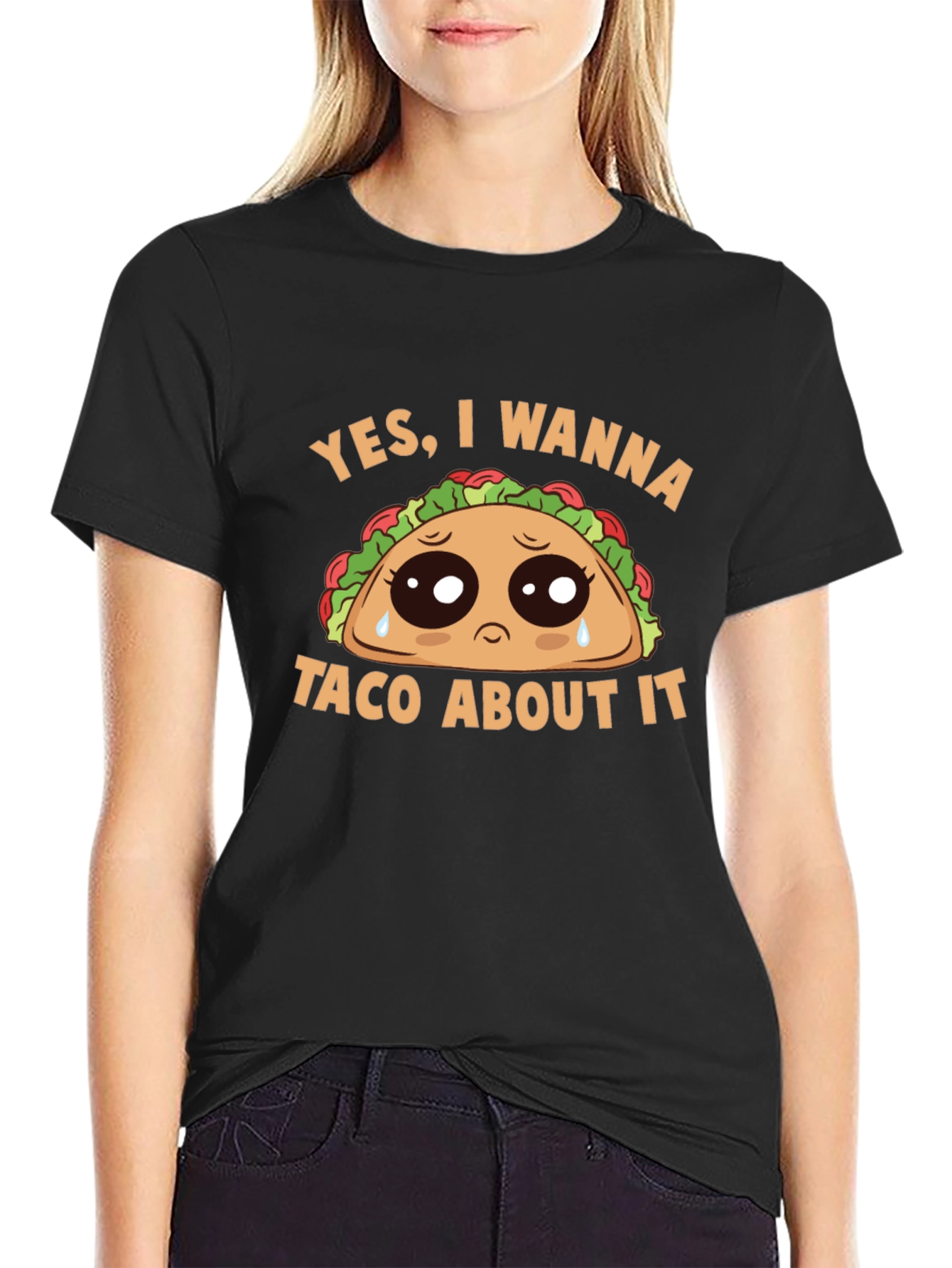 Sad Taco Graphic Tee - Wanna Taco About It?