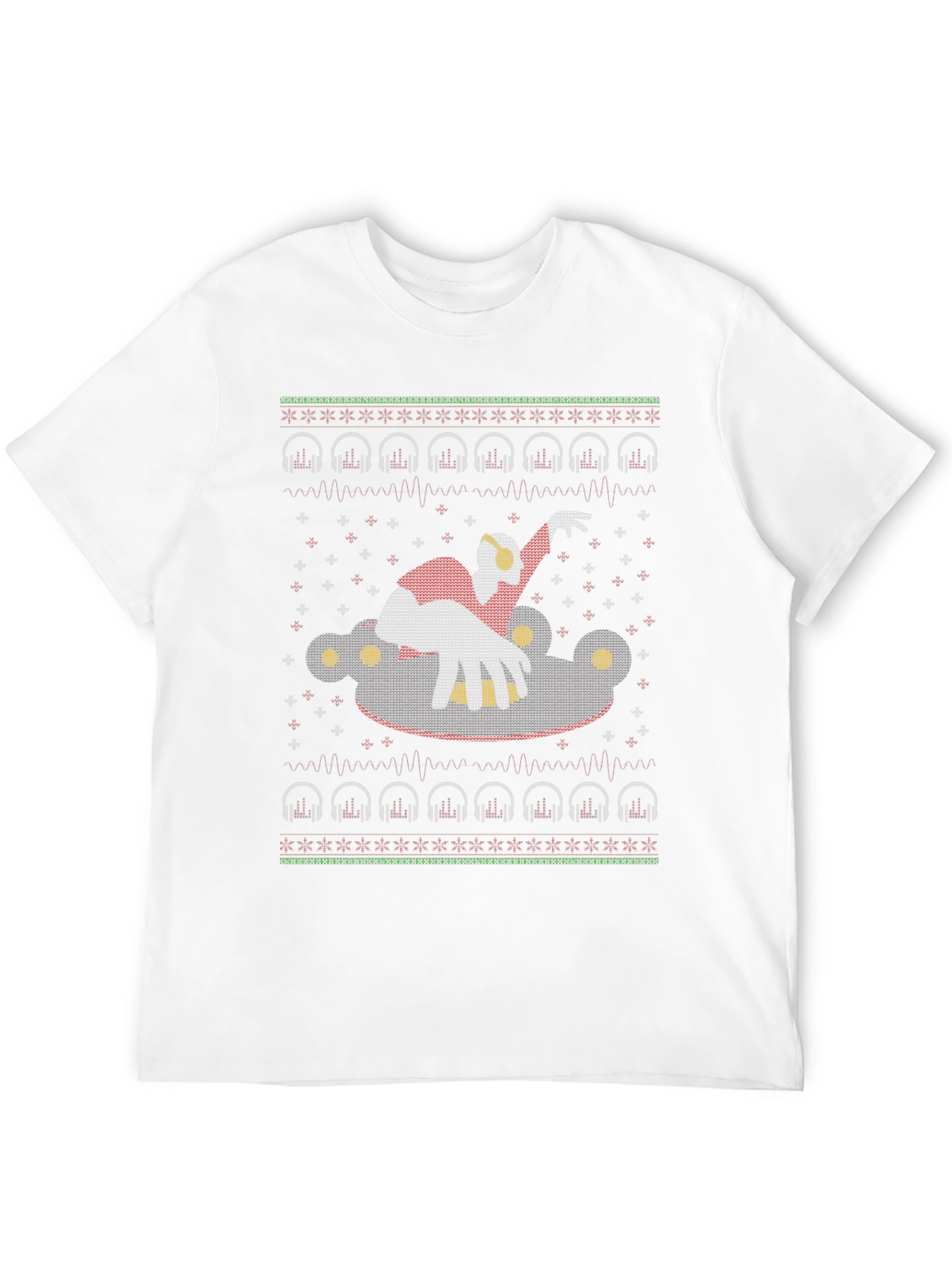 DJ Santa Ugly Christmas T-Shirt