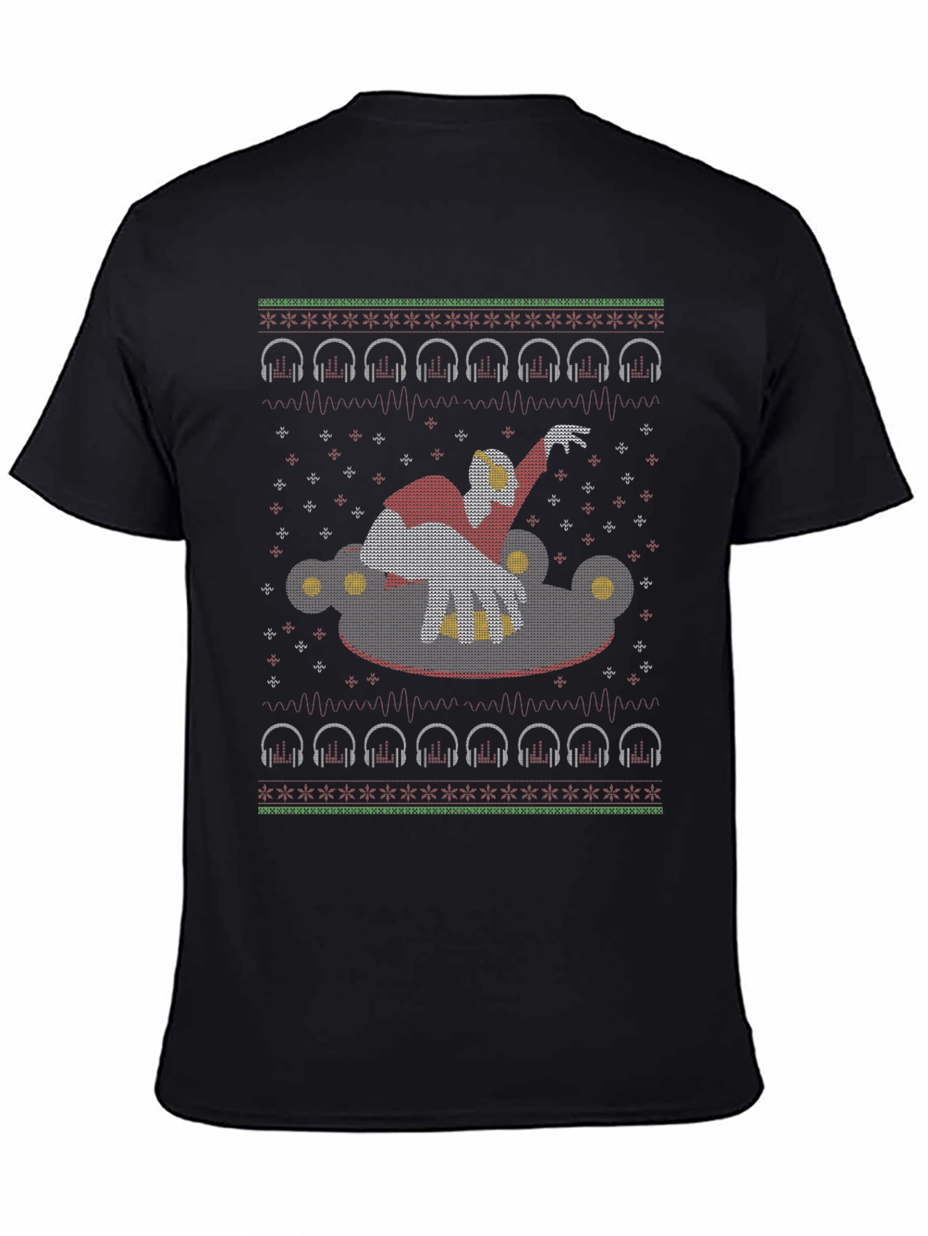 DJ Santa Ugly Christmas T-Shirt