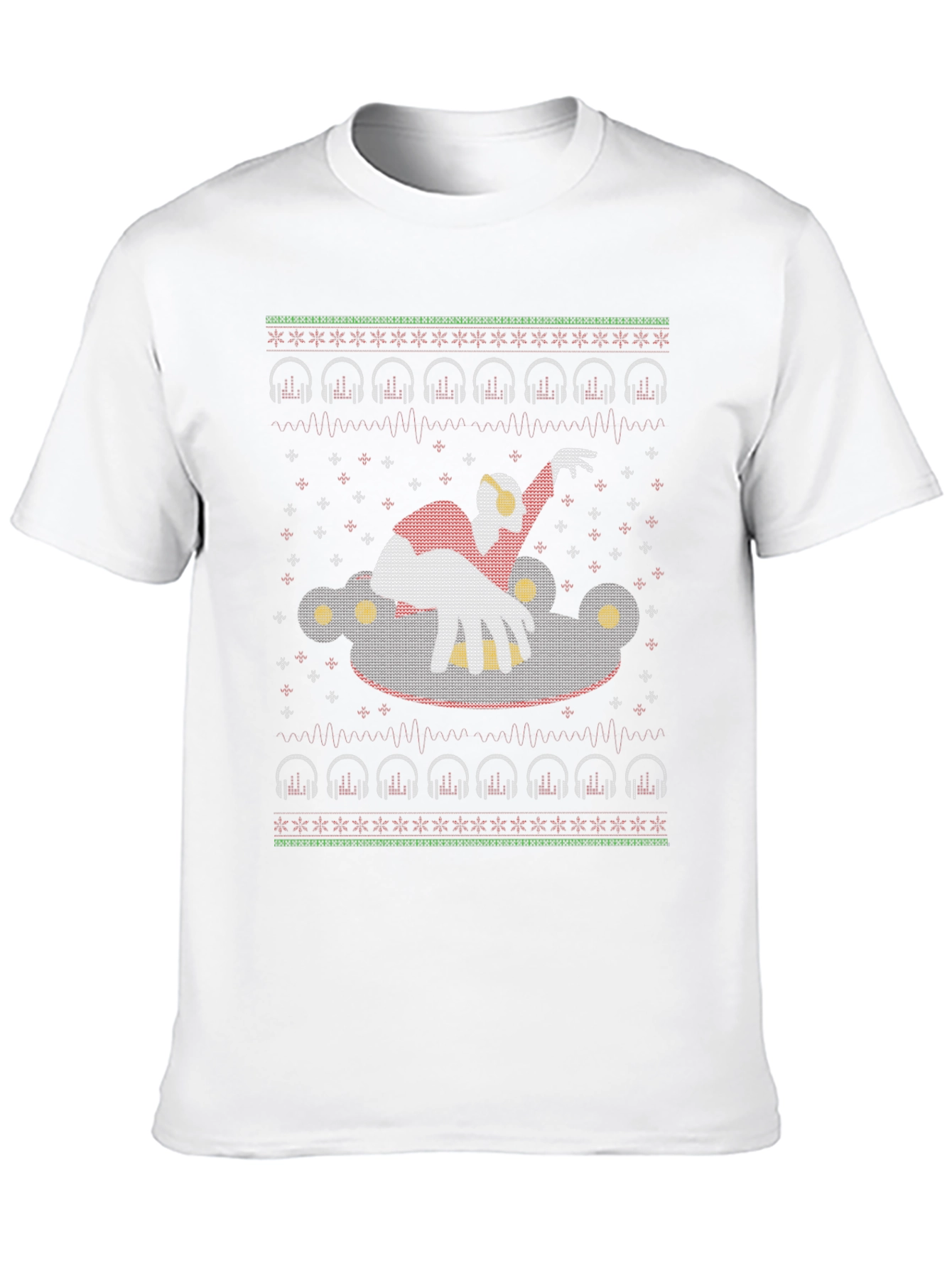 DJ Santa Ugly Christmas T-Shirt