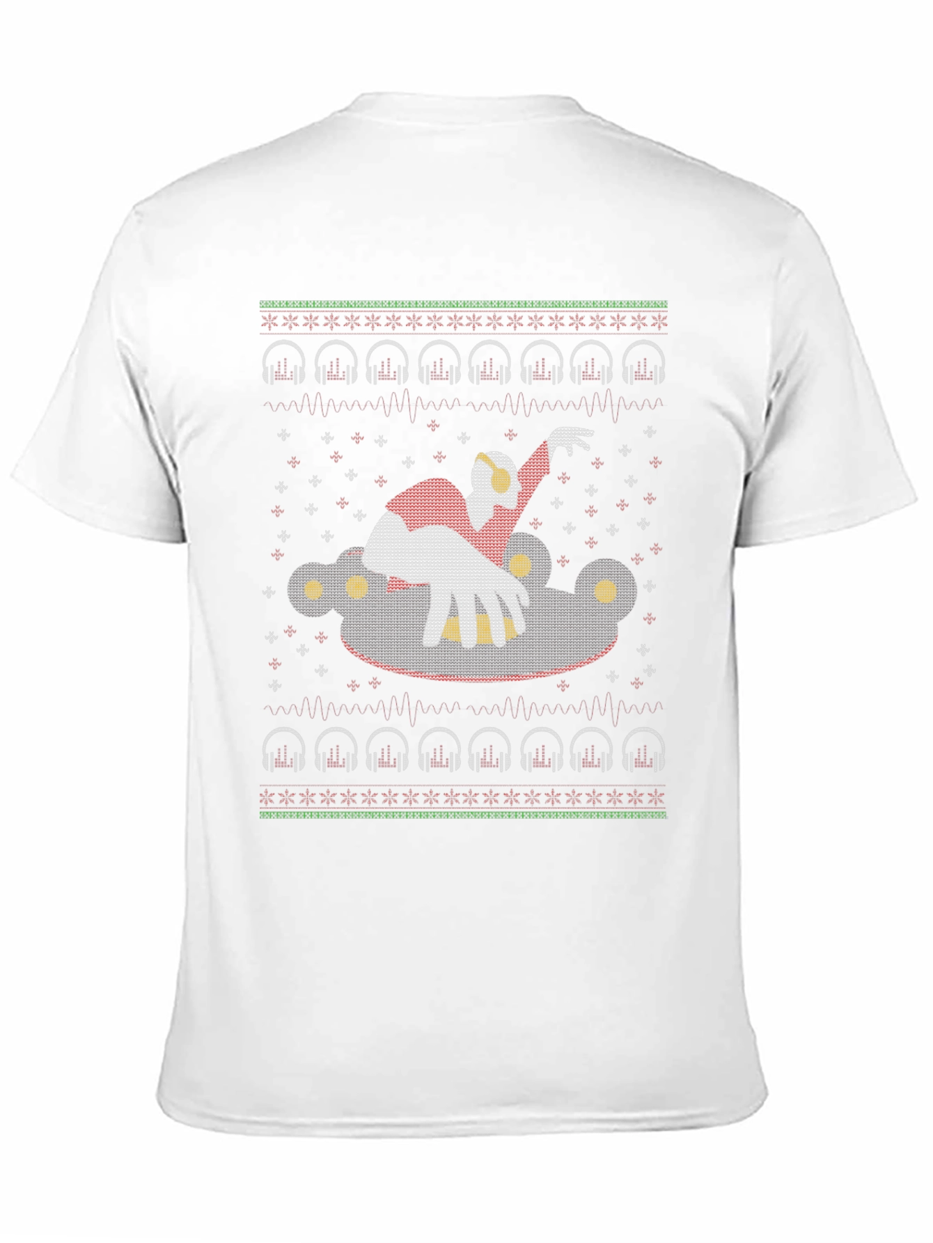 DJ Santa Ugly Christmas T-Shirt