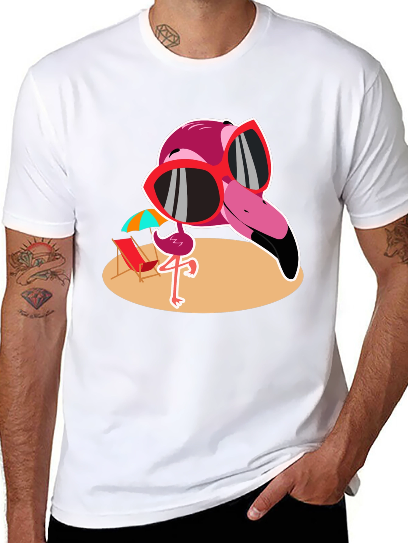 Fun Flamingo Graphic Tee - Summer Vibes