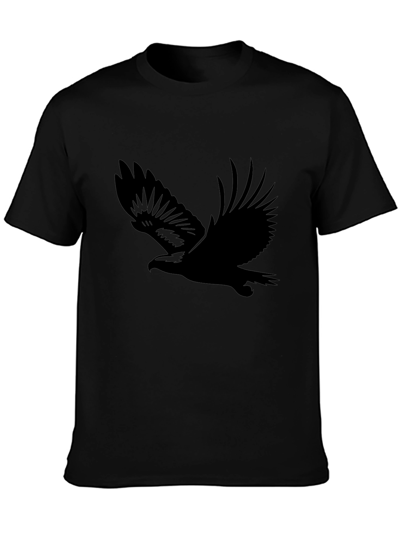 Mens Black Eagle Graphic T-Shirt