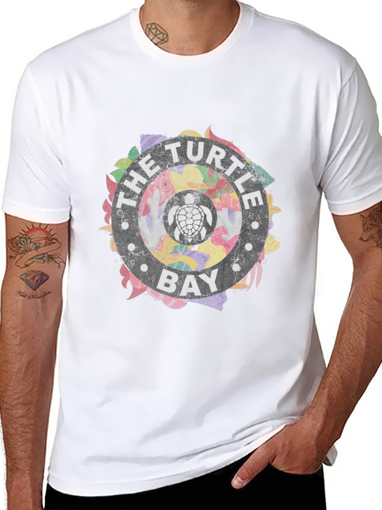 Turtle Bay Graphic Tee - Stylish Black T-Shirt