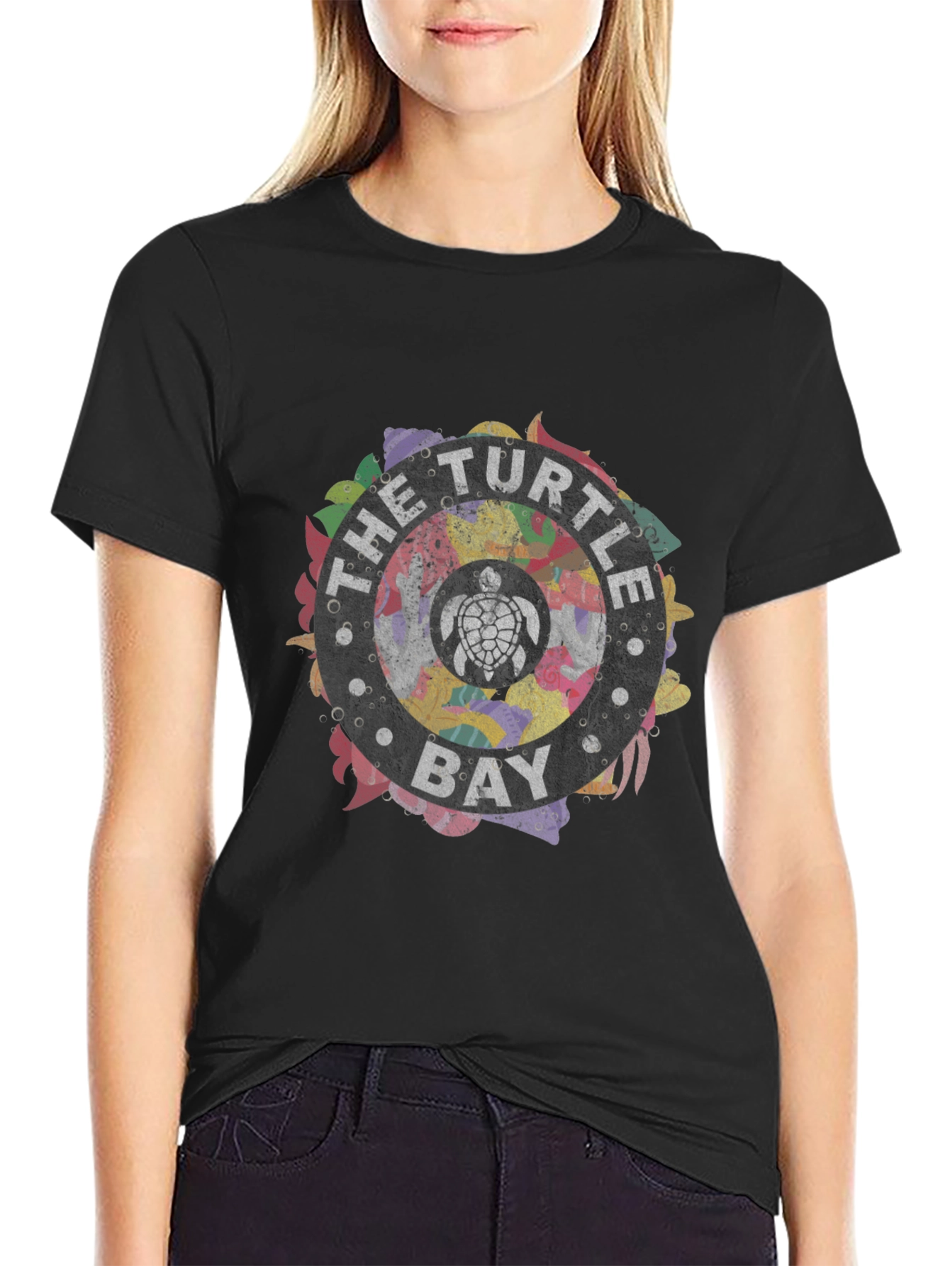 Turtle Bay Graphic Tee - Stylish Black T-Shirt