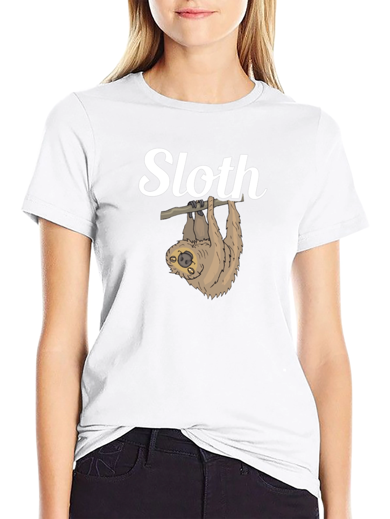 Cute Sloth Hanging T-Shirt - Funny Animal Tee