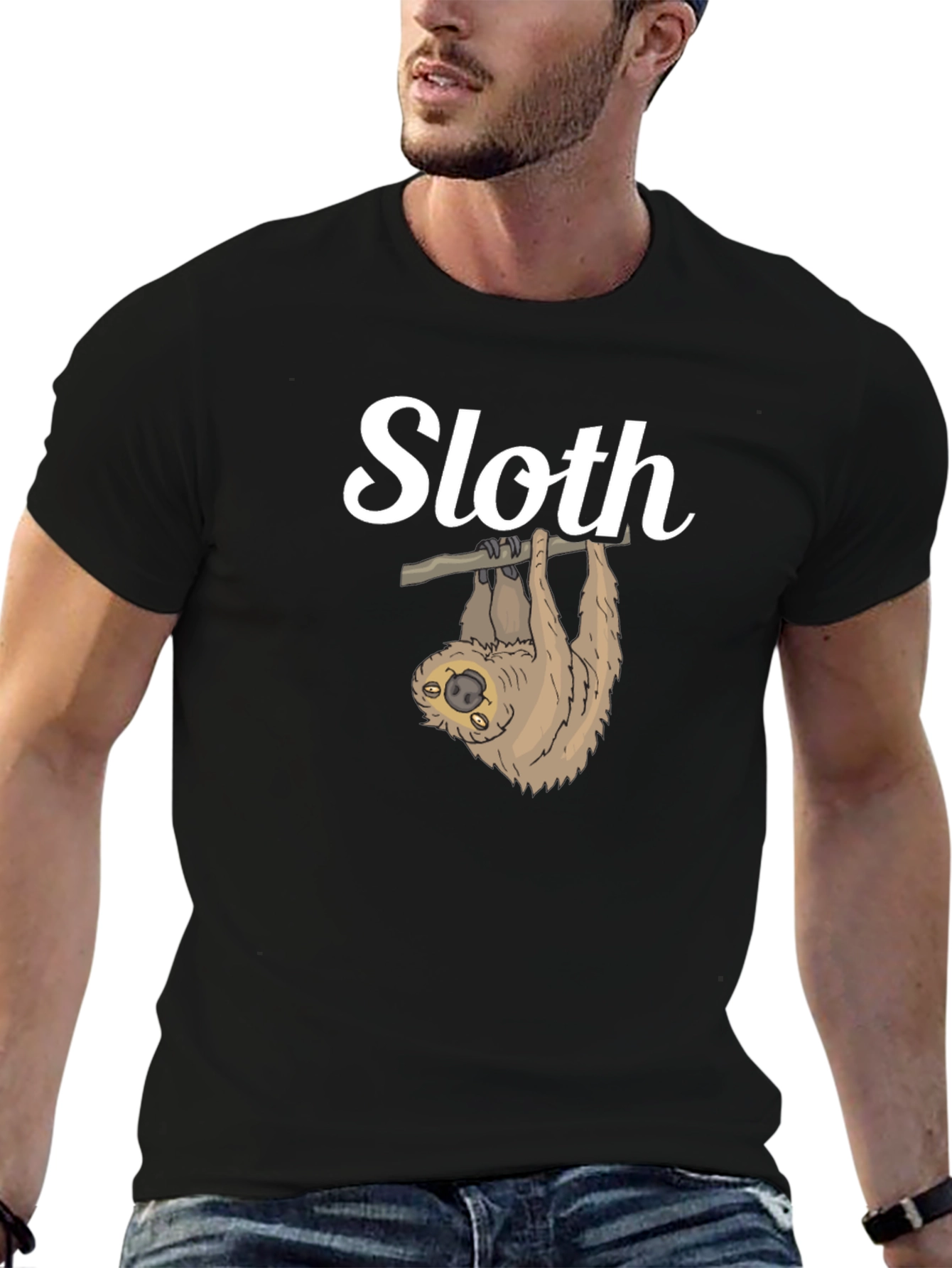 Cute Sloth Hanging T-Shirt - Funny Animal Tee