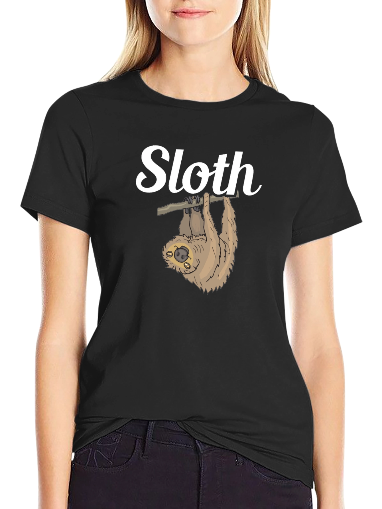 Cute Sloth Hanging T-Shirt - Funny Animal Tee