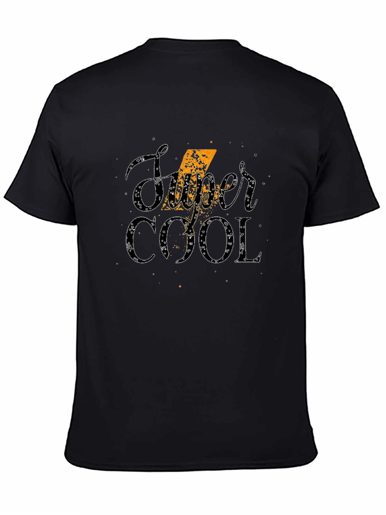 Super Cool Graphic Print T-Shirt - Stylish Black Tee