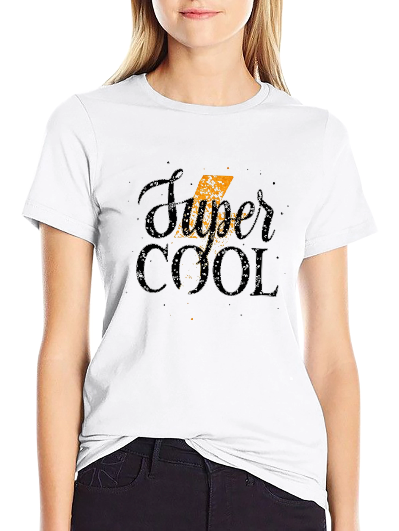 Super Cool Graphic Print T-Shirt - Stylish Black Tee