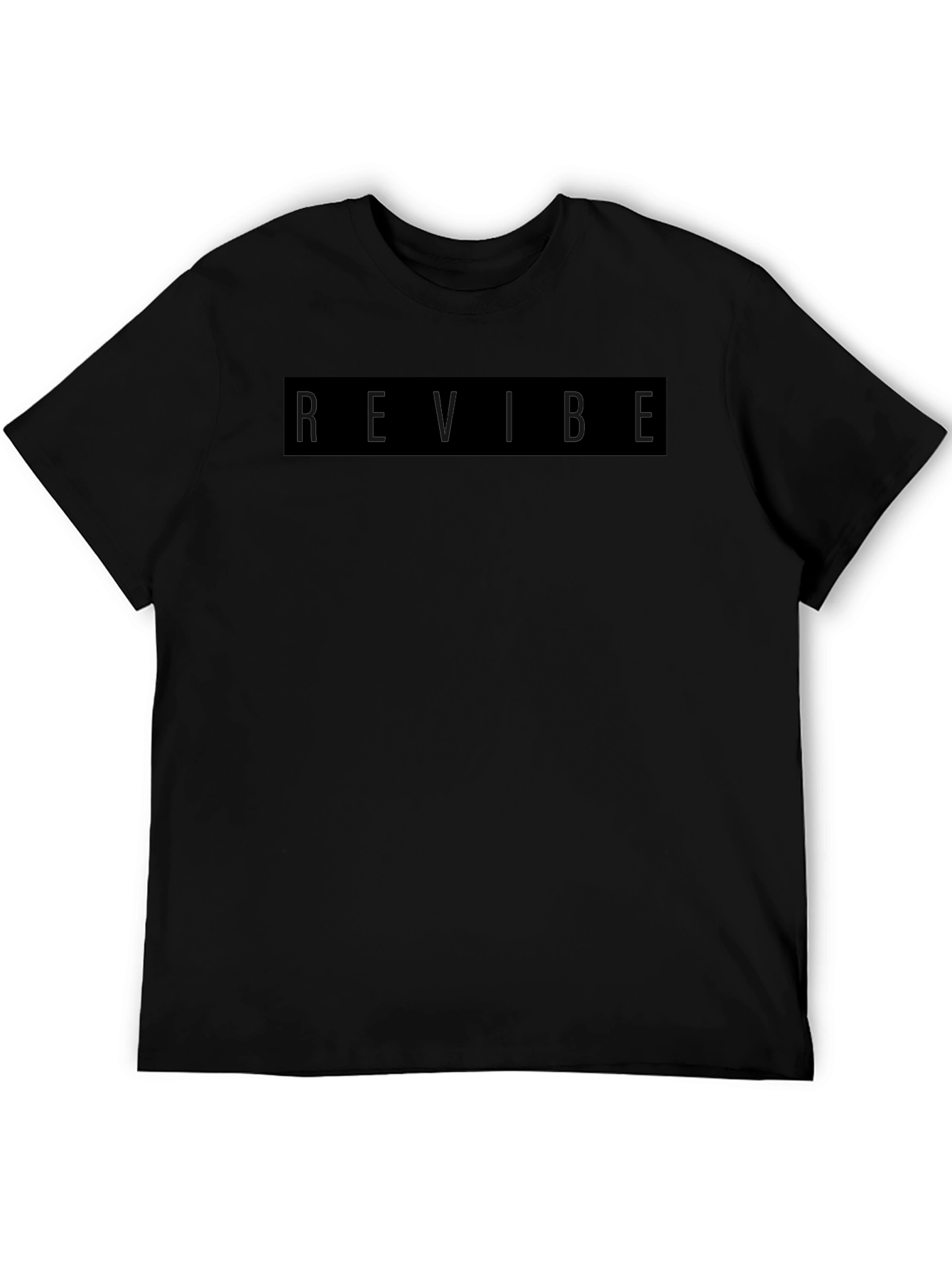 Revibe Black Graphic Tee - Mens Casual Fashion