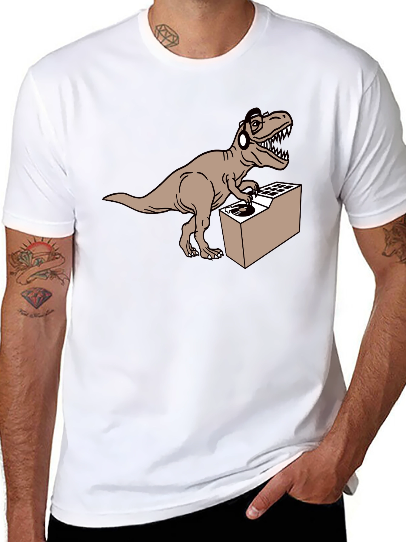 DJ Rex T-Shirt - Dino Beats