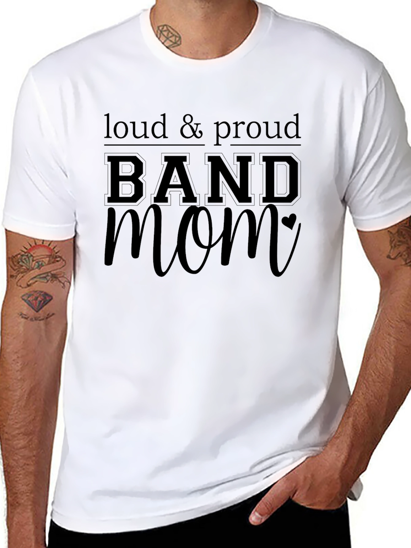 Loud & Proud Band Mom Graphic Tee