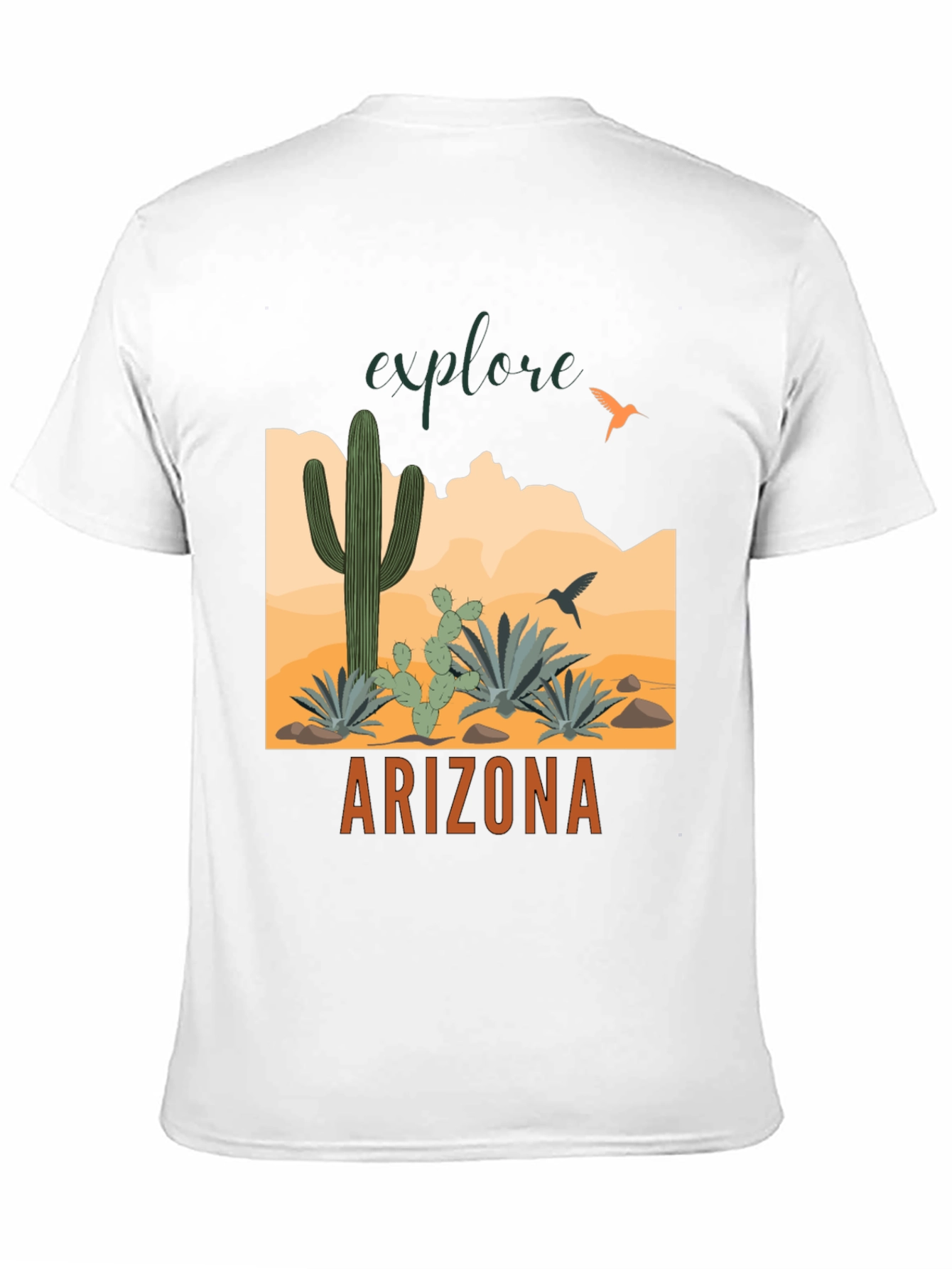 Explore Arizona Black Graphic T-Shirt