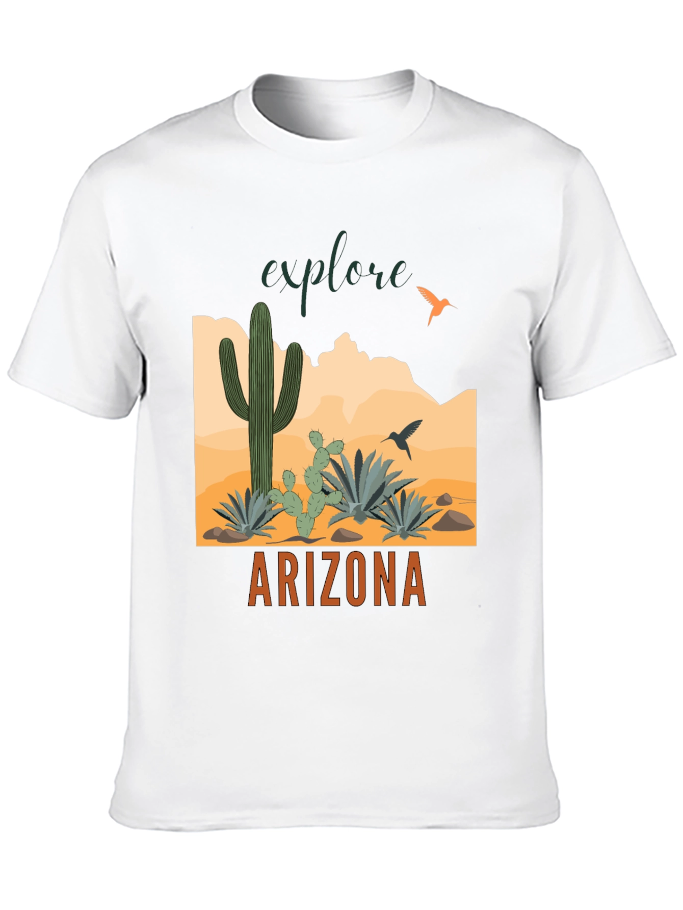 Explore Arizona Black Graphic T-Shirt