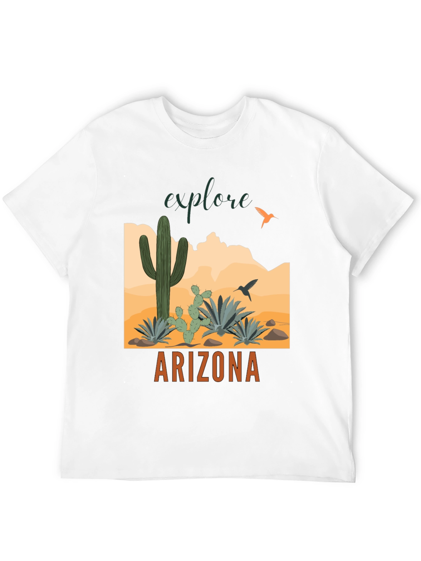 Explore Arizona Black Graphic T-Shirt