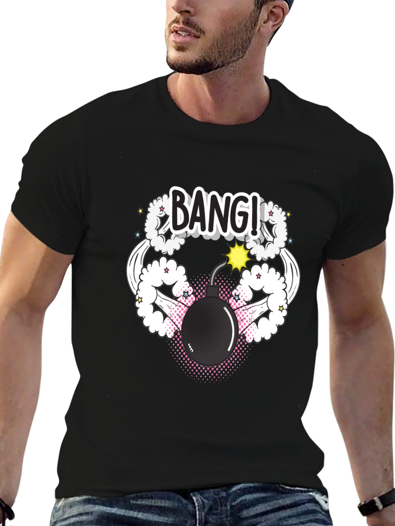Bang! Graphic Print Tee - Explosive Style