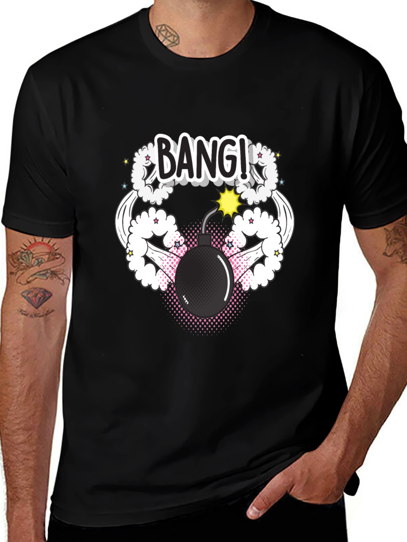 Bang! Graphic Print Tee - Explosive Style